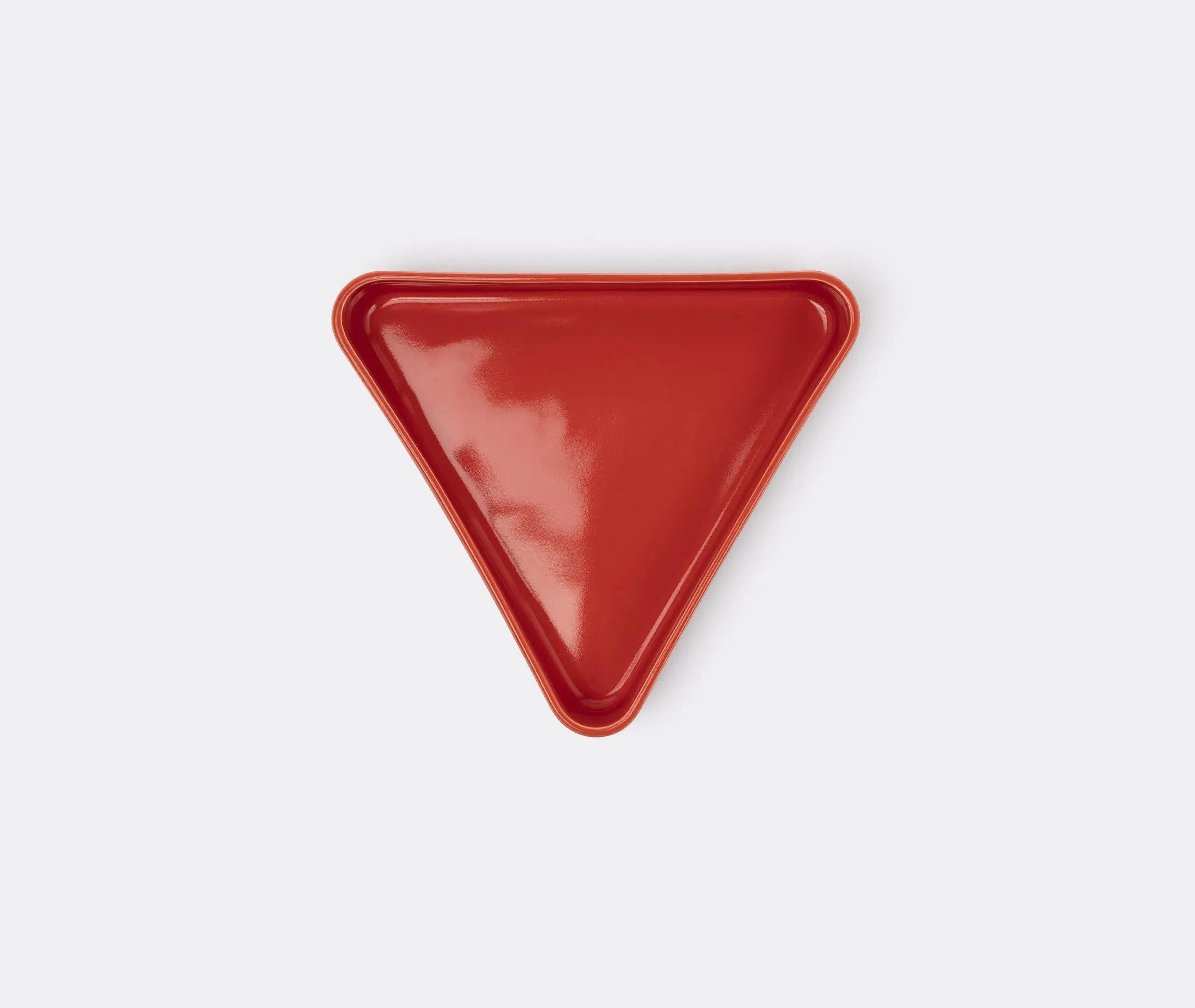 Diamond-Shaped Centrepiece Bowl - Red, Ceramic