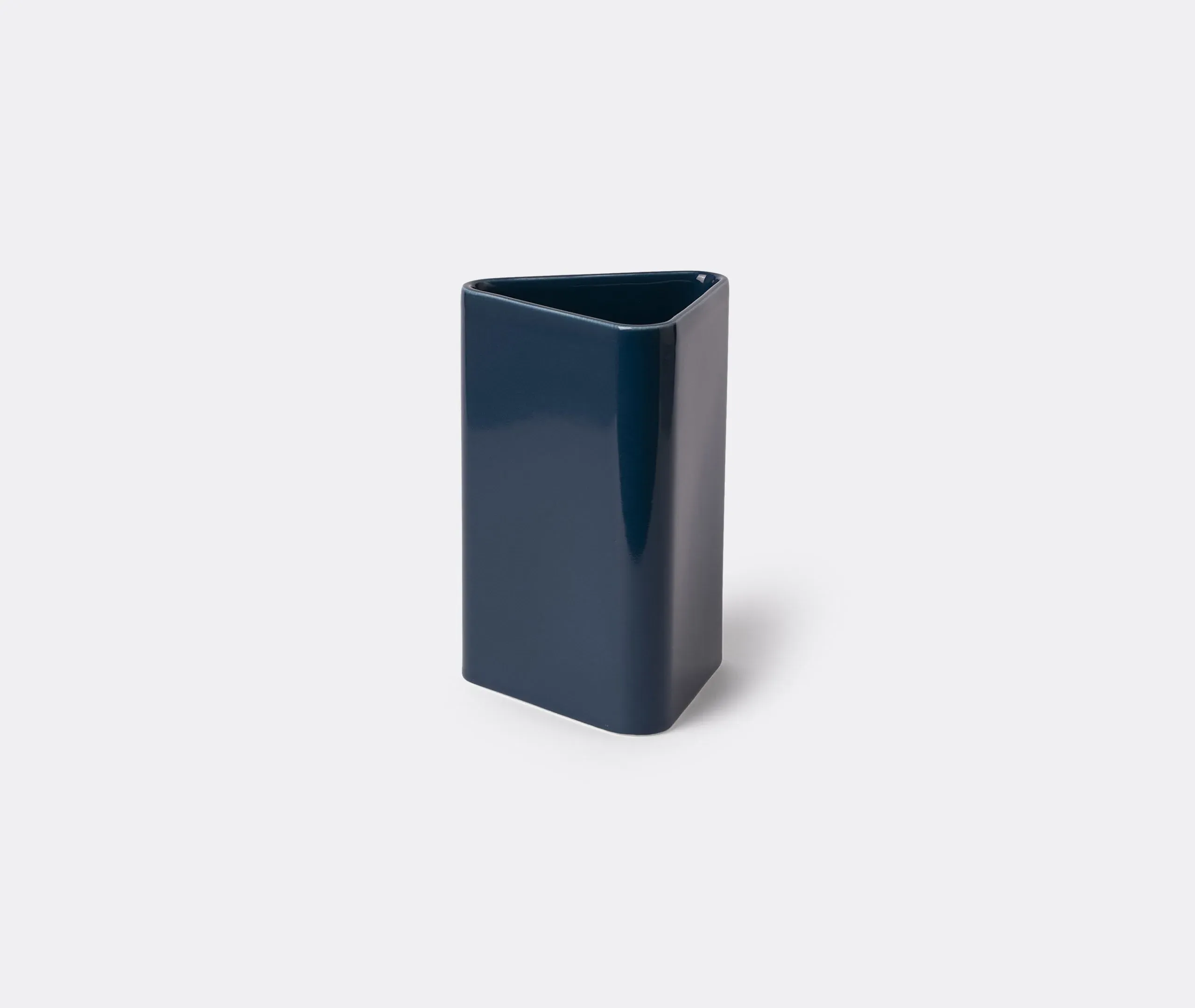 Large Diamond Vase - Blue, Ceramic