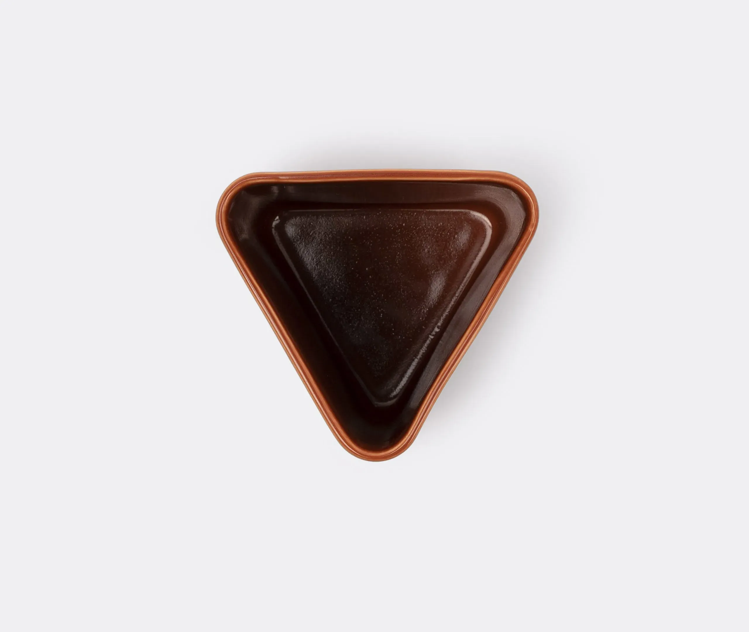 Large Diamond Vase - Brown, Ceramic