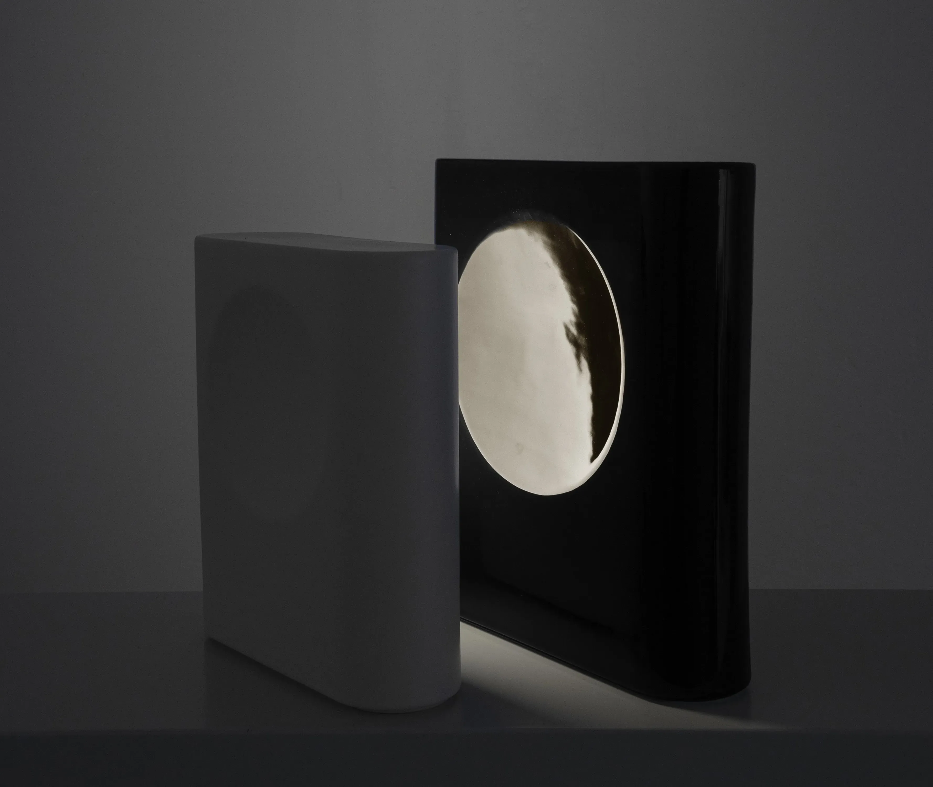 Signal Table Lamp with Dimmer - Black, Ceramic