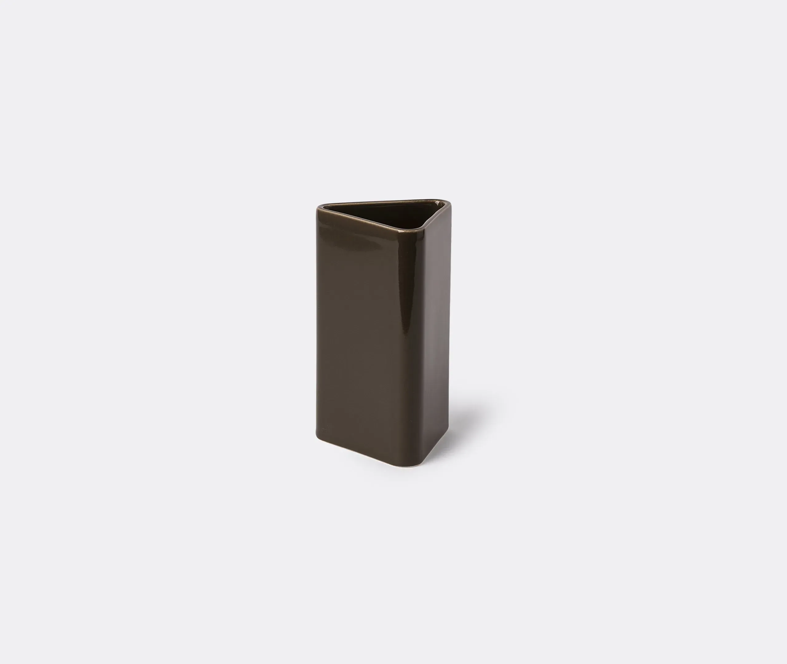 Small Diamond Vase - Army Green, Ceramic image
