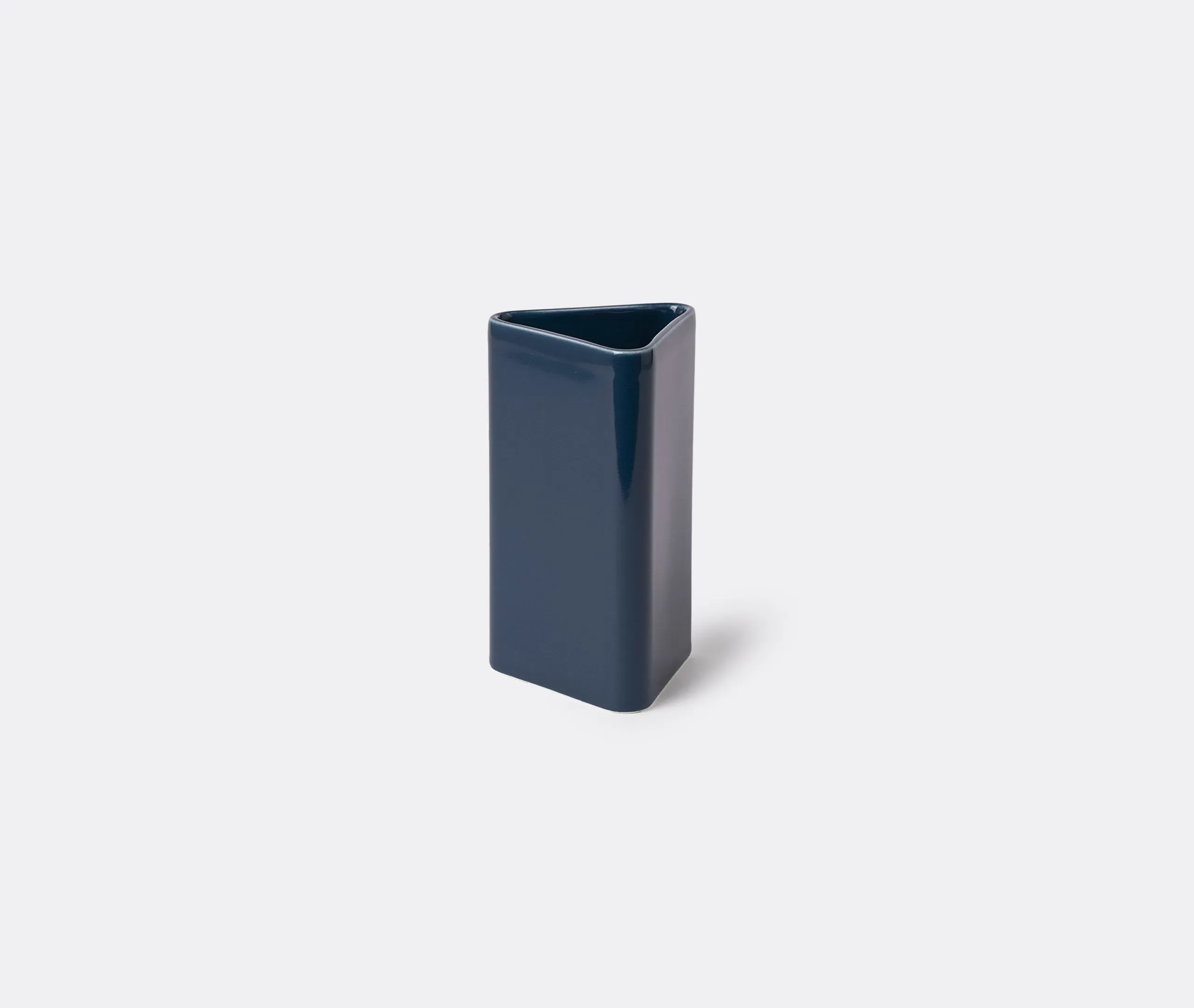 Small Diamond Vase - Blue, Ceramic