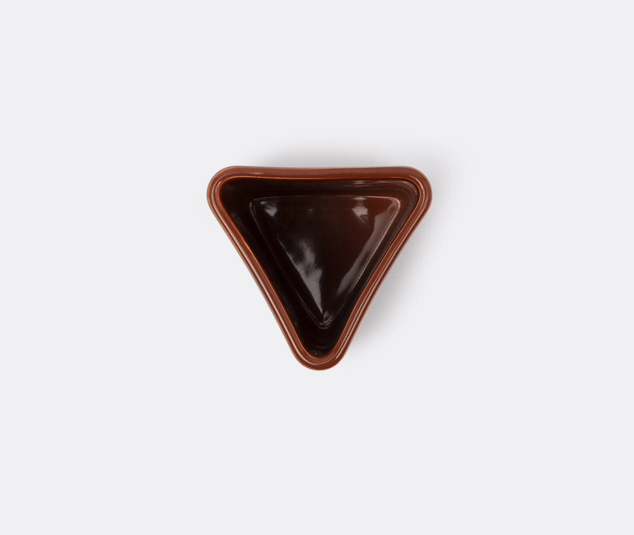 Small Diamond Vase - Brown, Ceramic