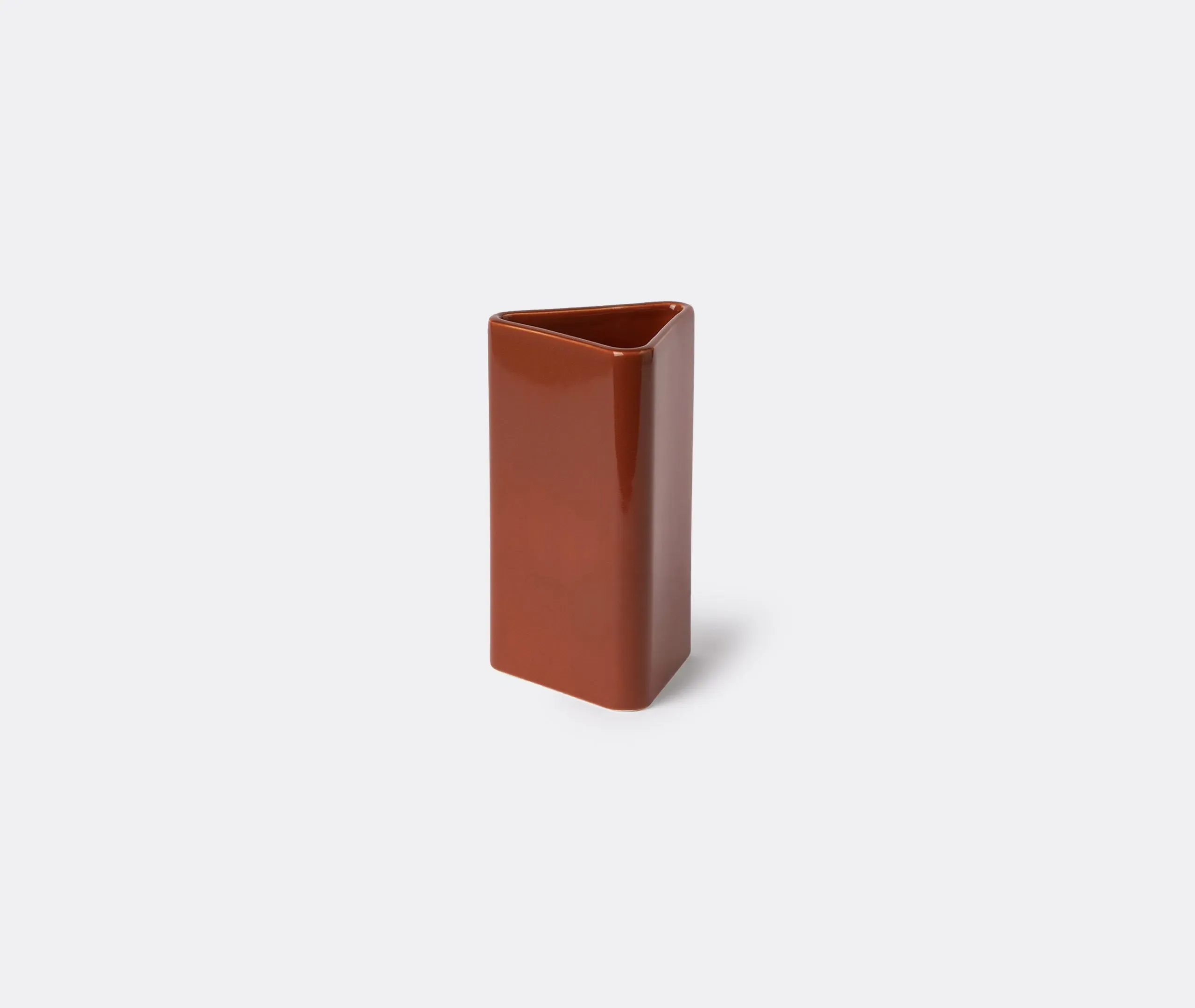 Small Diamond Vase - Brown, Ceramic image