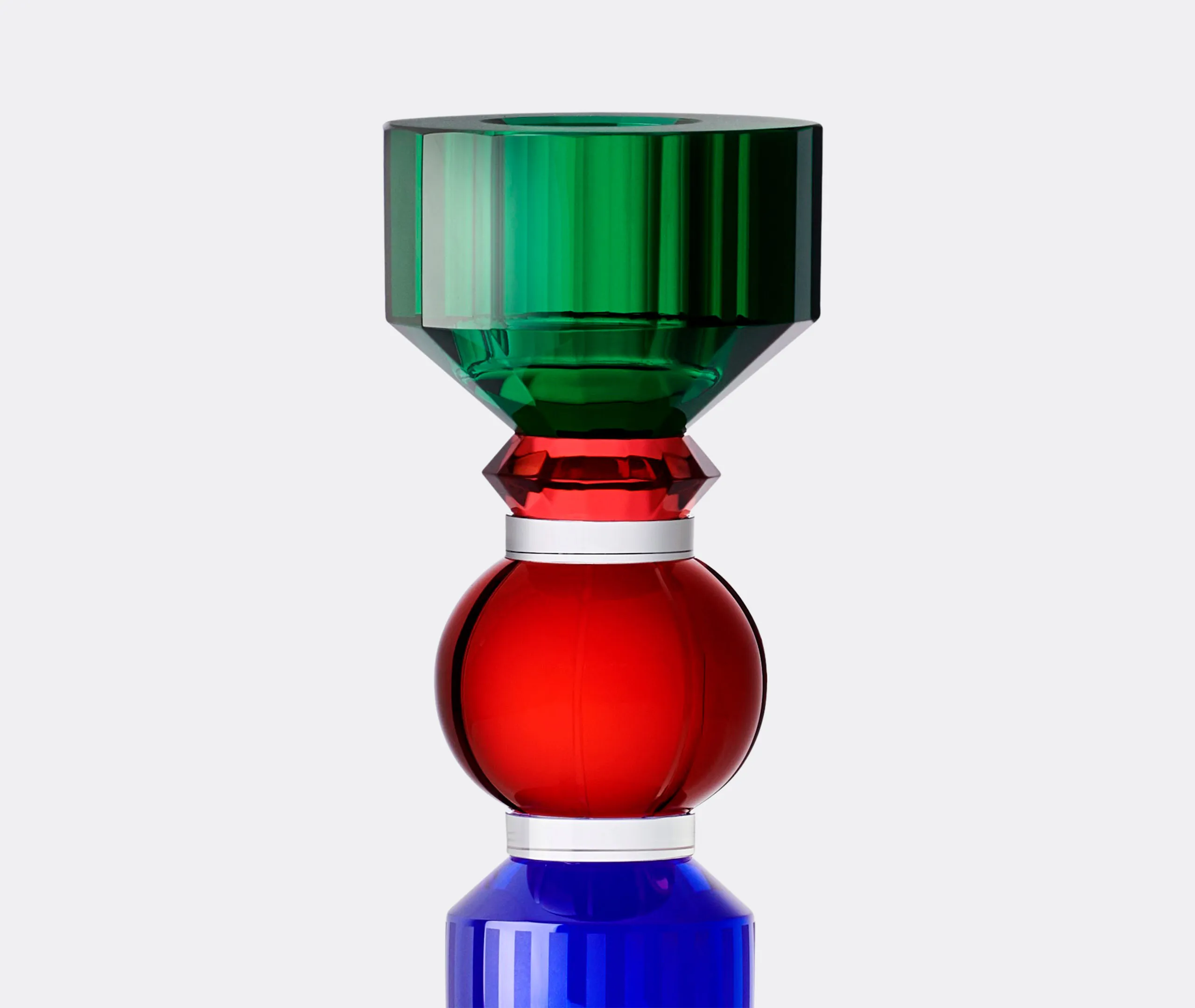 Aya Candle Holder - Multicolour, Crystal alternate view