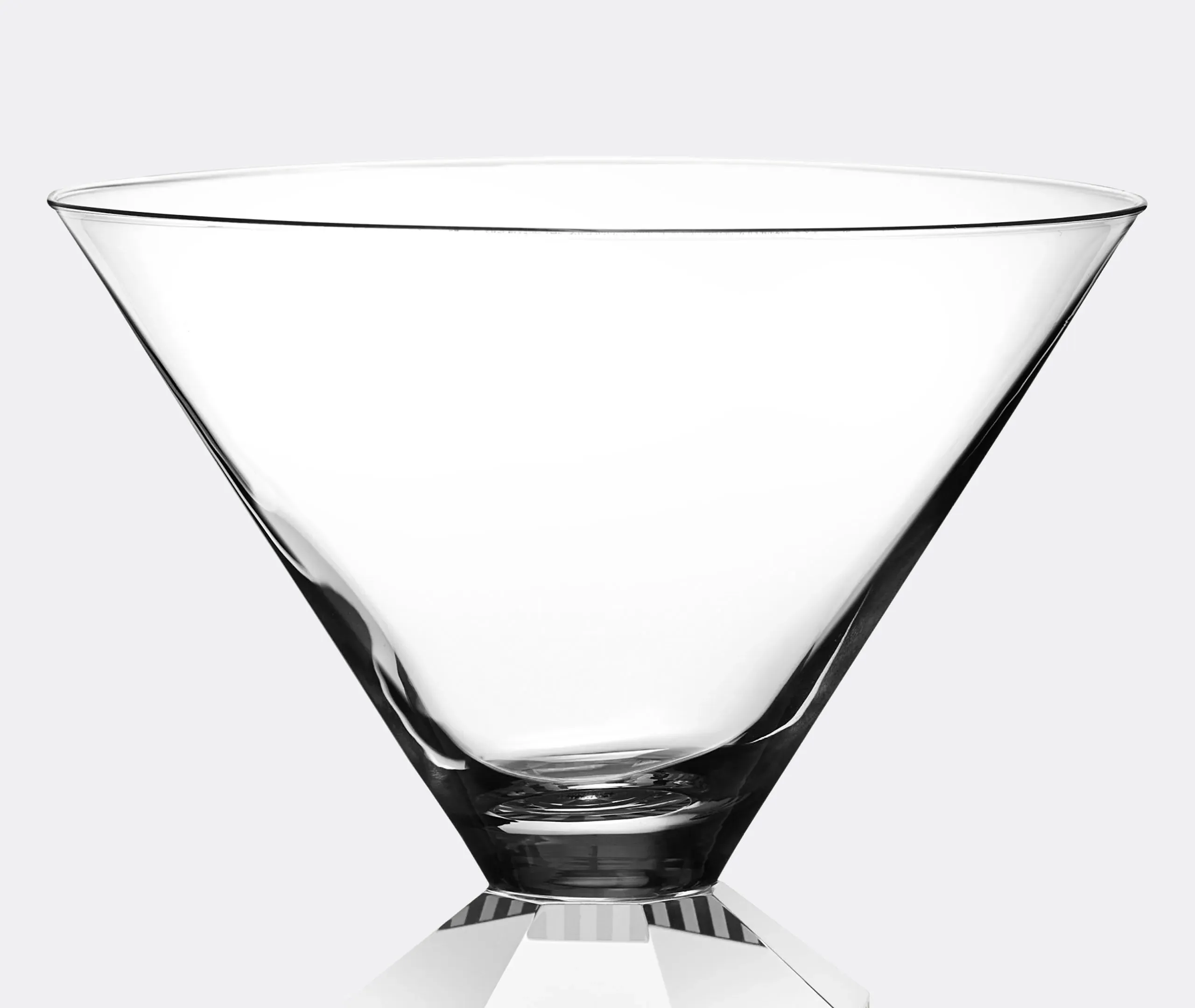 Cocktail Glass Set of 2 - Clear, Hand-Cut Glass