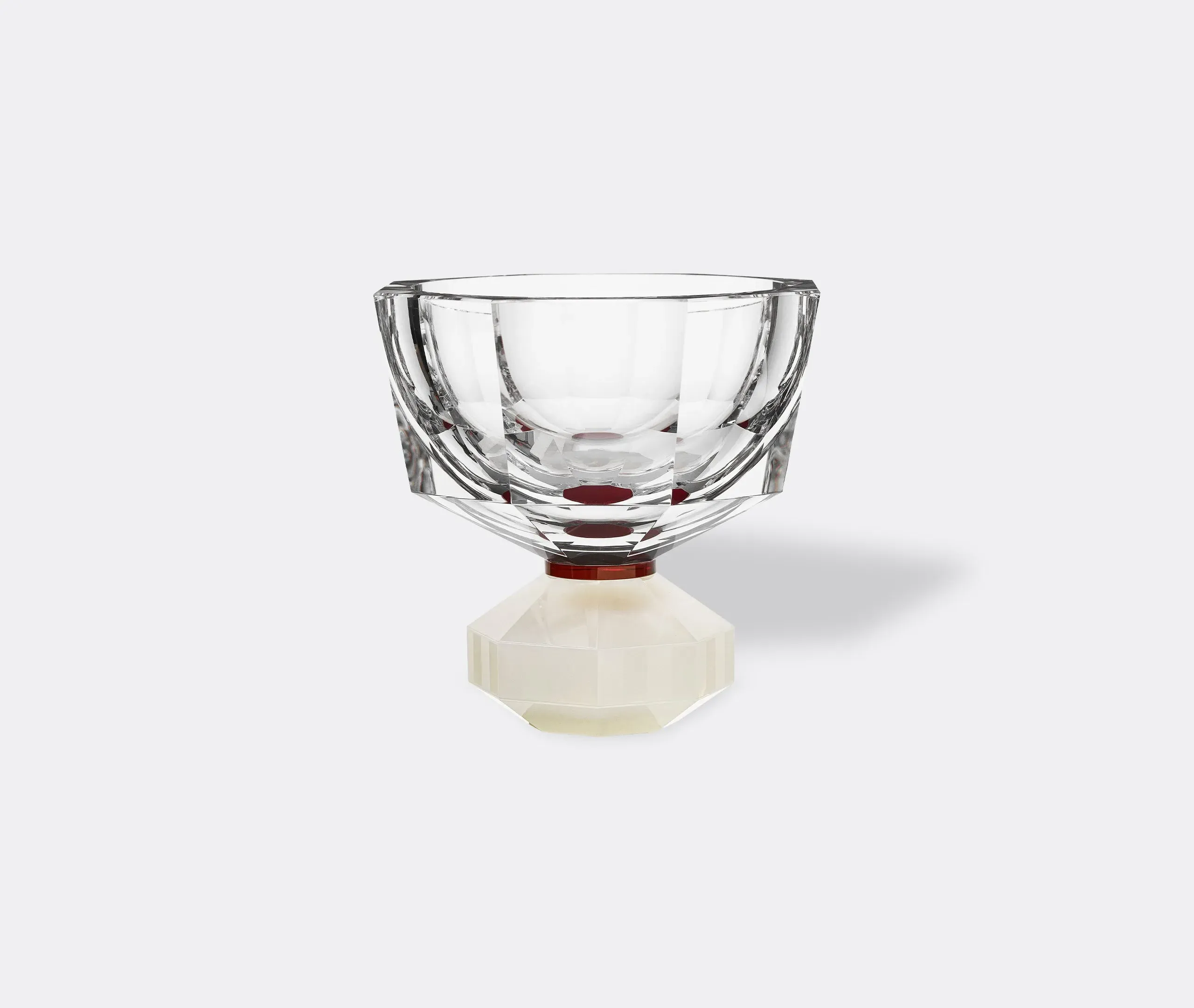 Decorative Bowl - White, Crystal