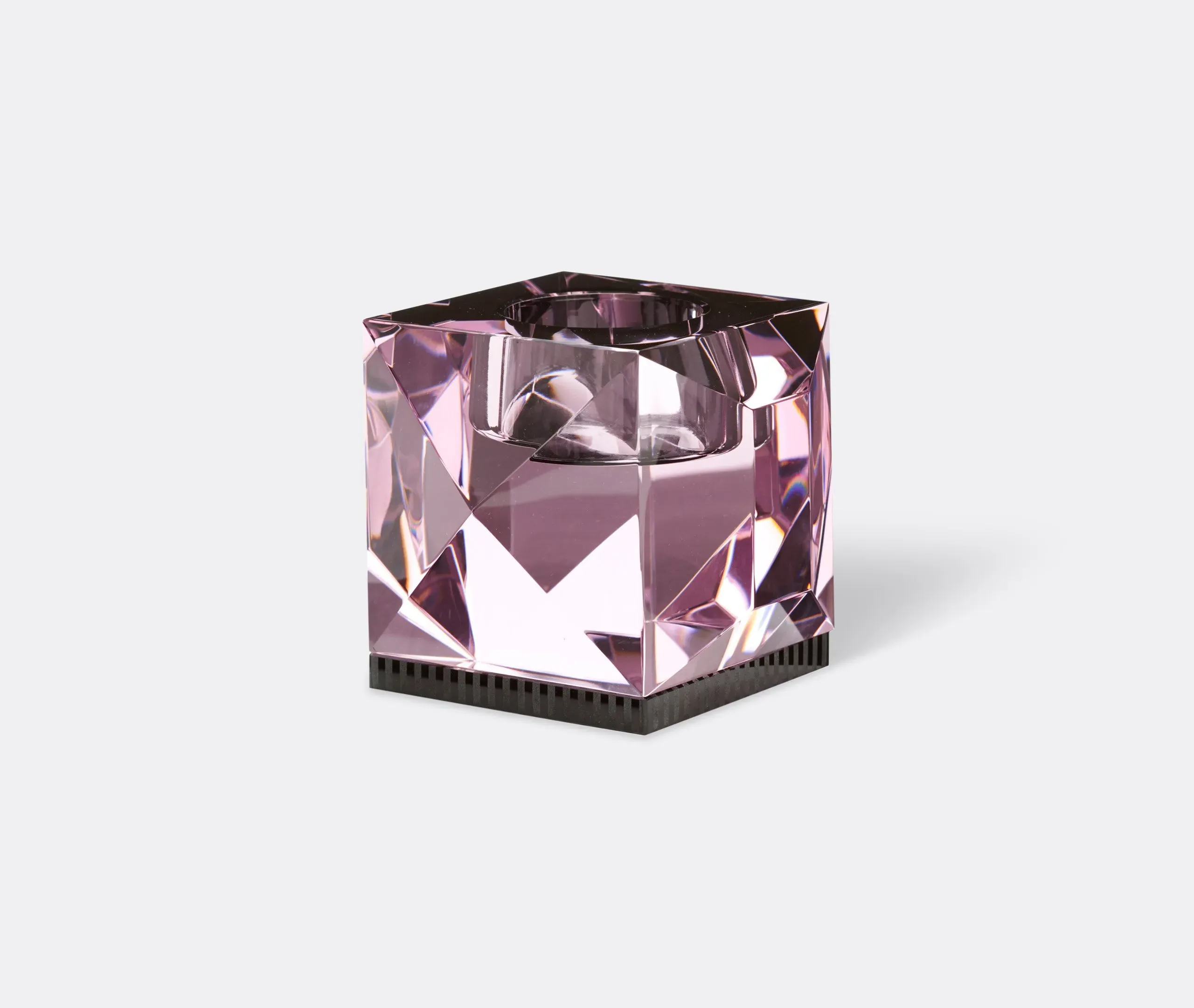 Geometric Tealight Holder - Rose, Crystal