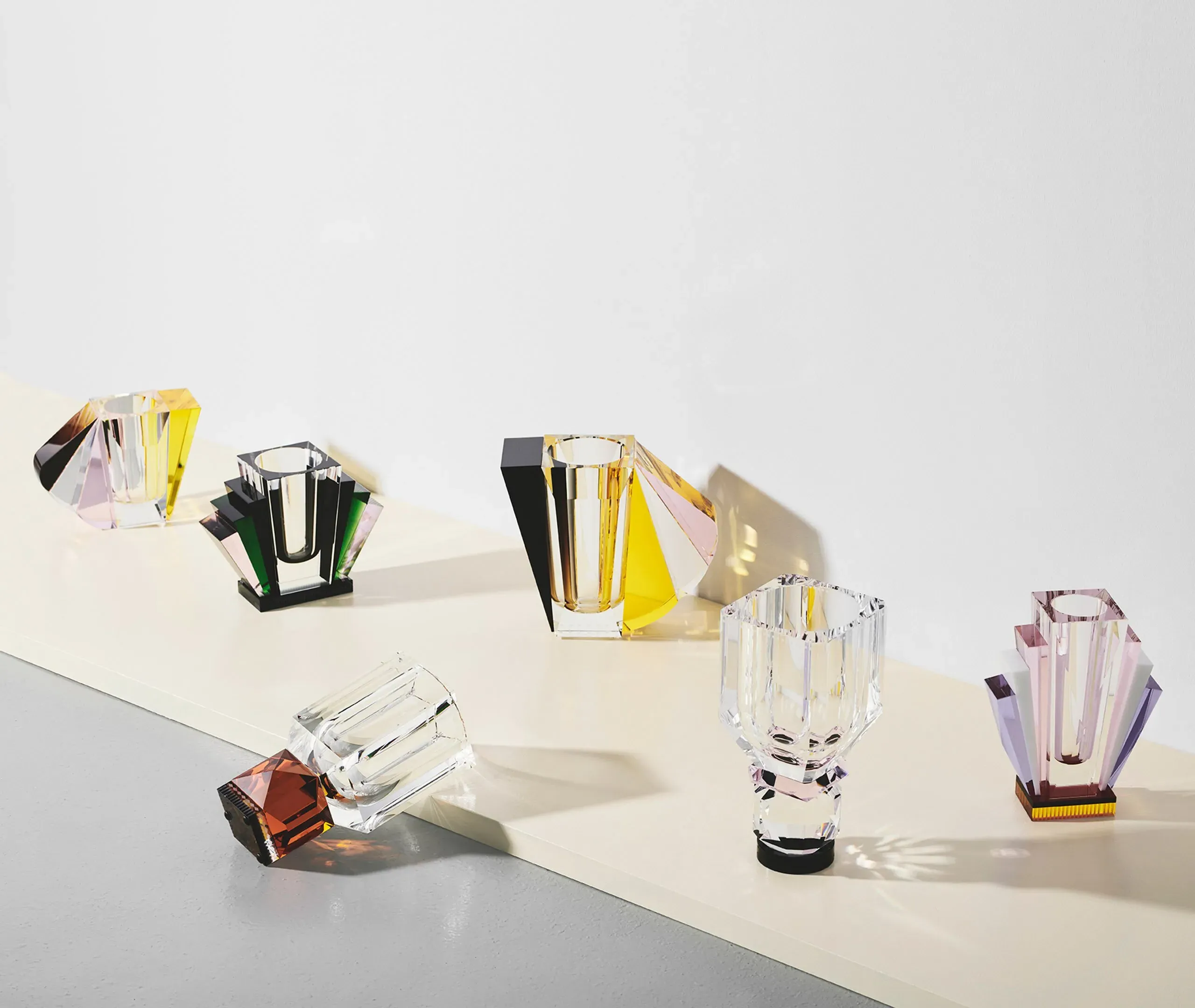 Grand Manhattan Vase - Multicolour, Crystal