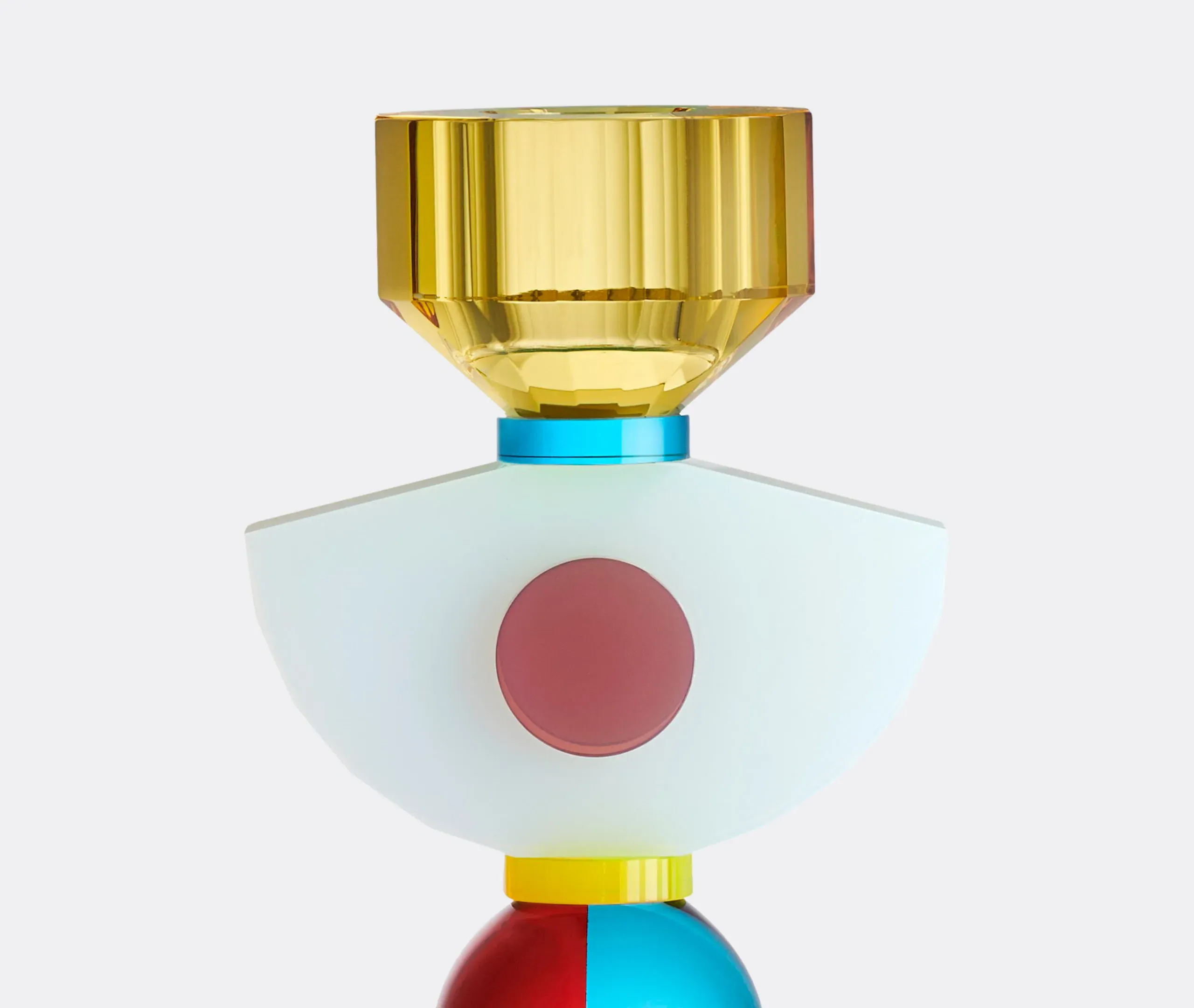 India Crystal Candle Holder - Multicolour alternate view