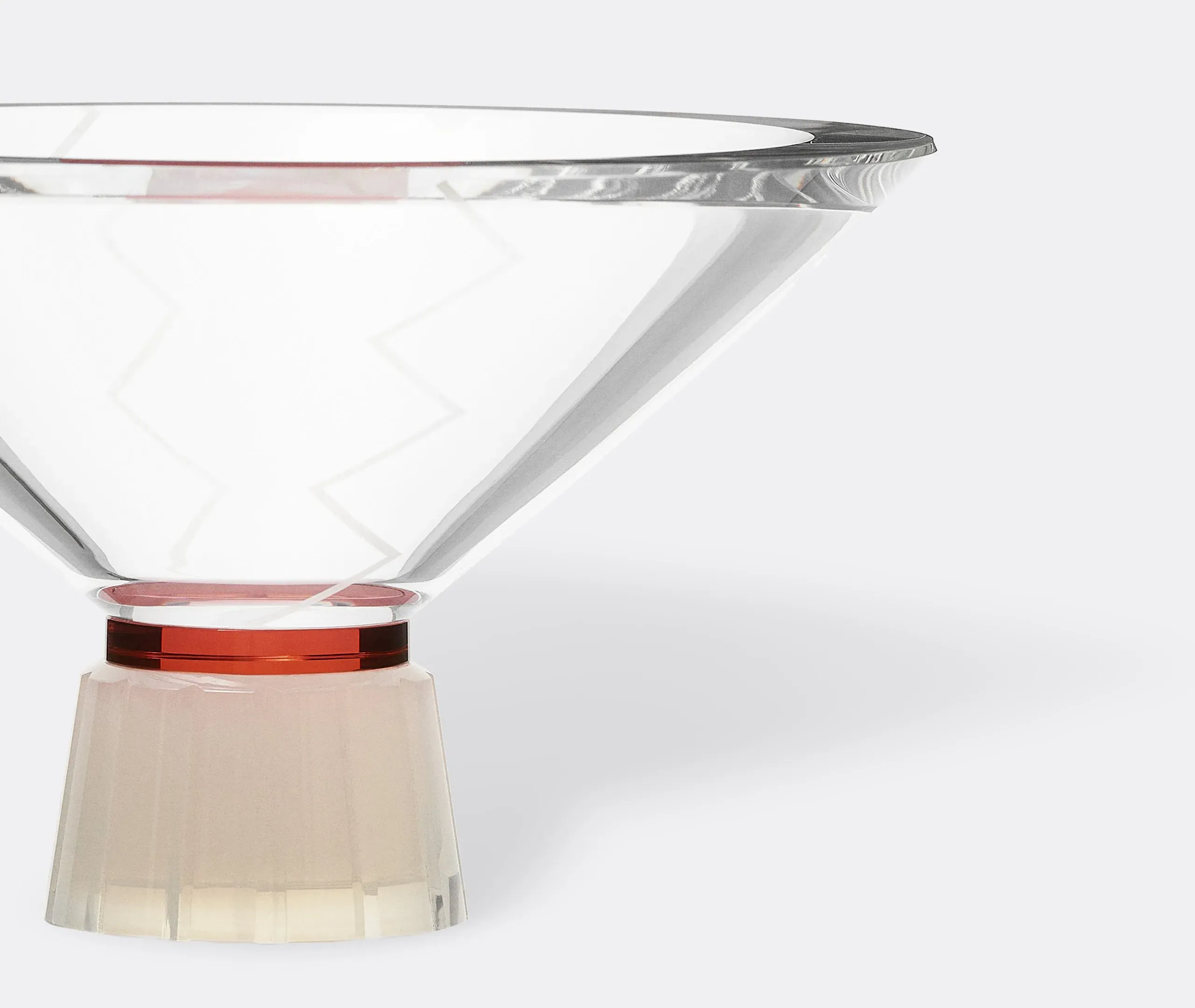 Large Decorative Bowl - White, Crystal
