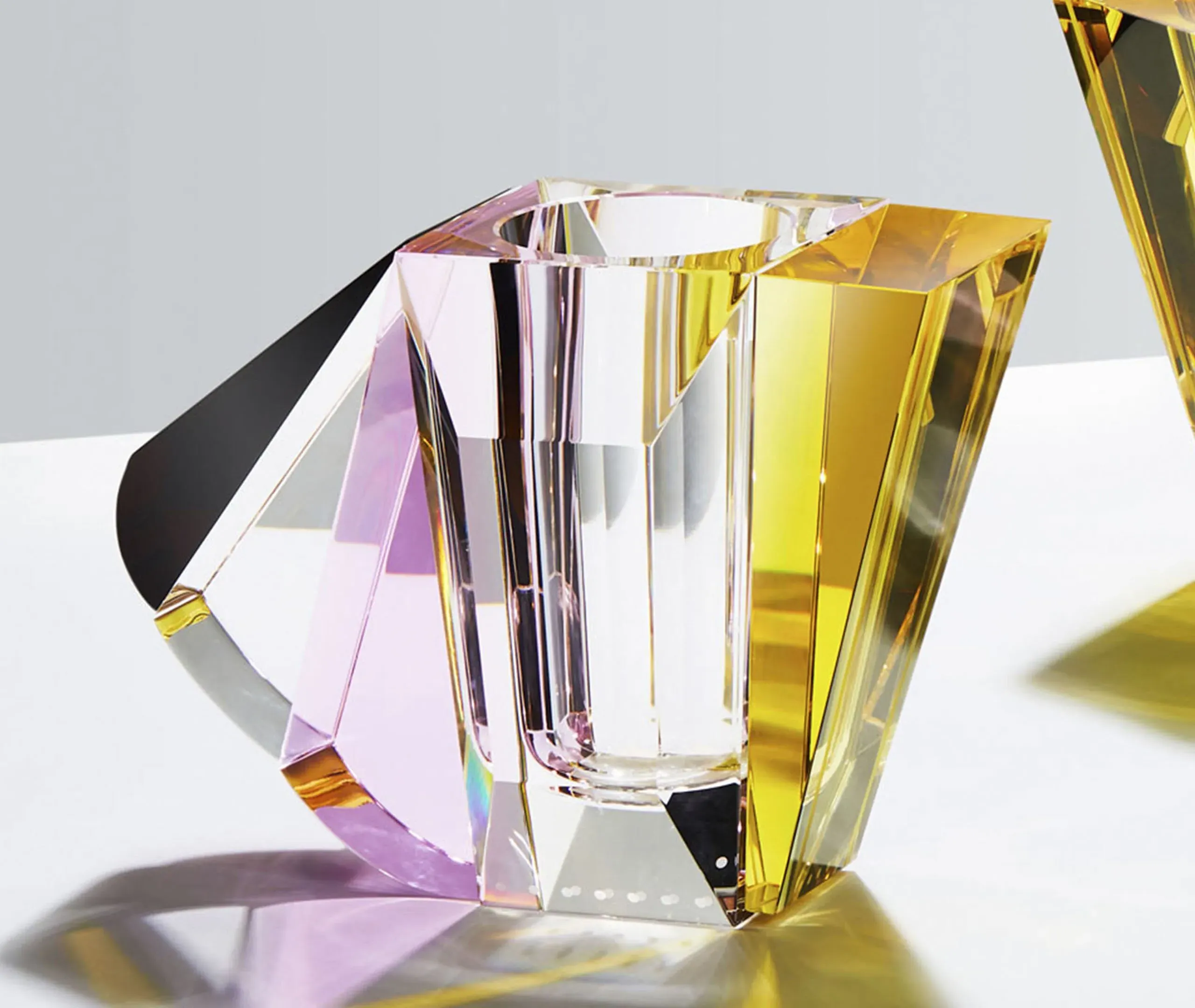 Manhattan Vase - Multicolor, Crystal