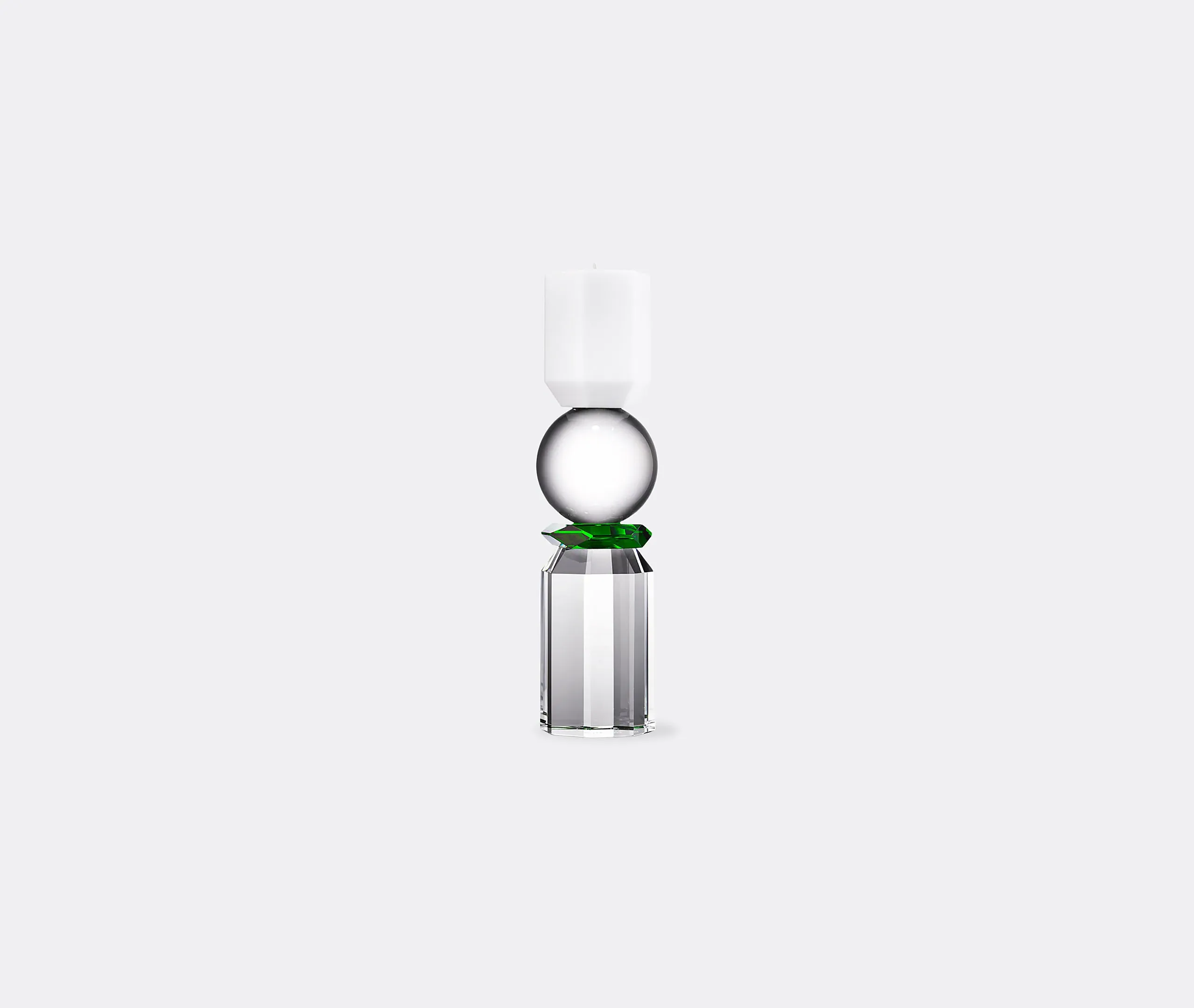Memphis Tealight Holder - Clear, Green Crystal product