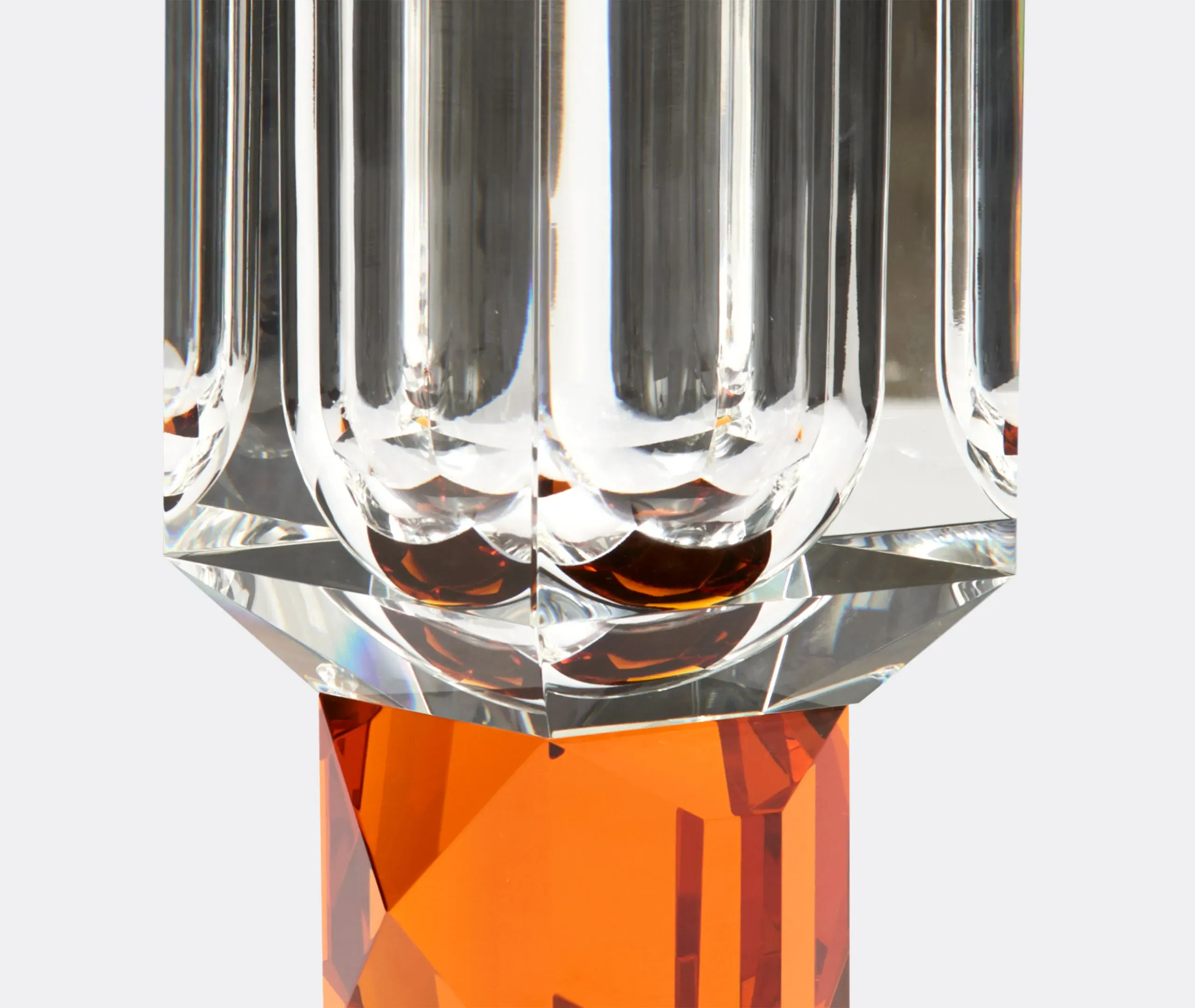 Ohio Crystal Vase - Clear, Amber alternate view