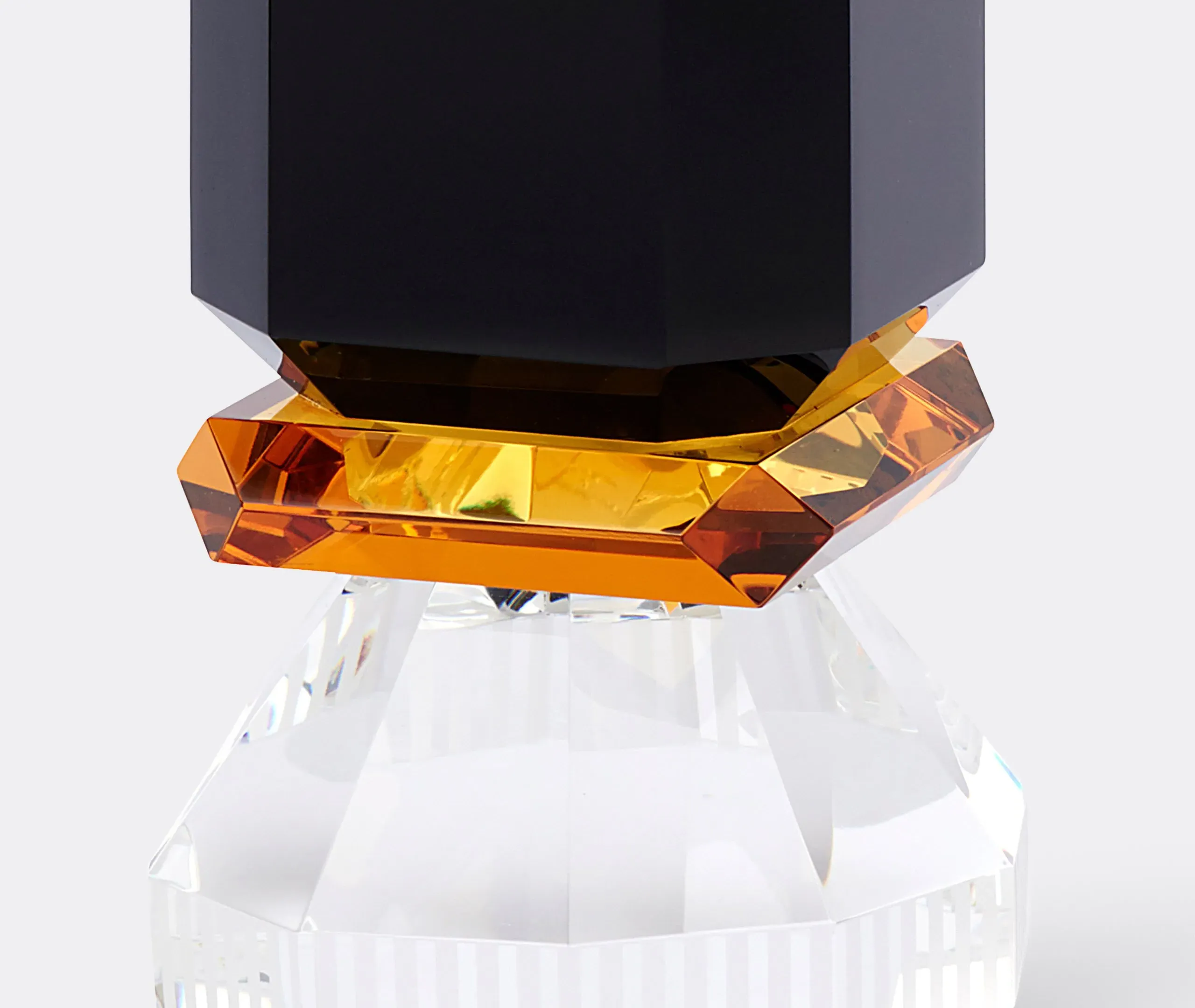 Phoenix Tealight Holder - Black, Crystal