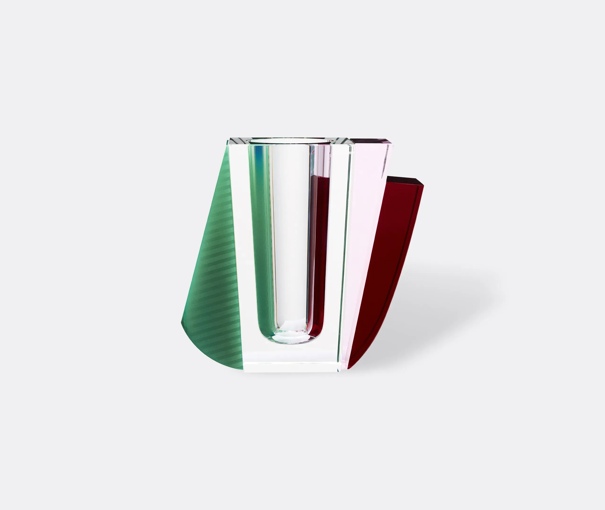 Raleigh Vase - Red, Green, Crystal product