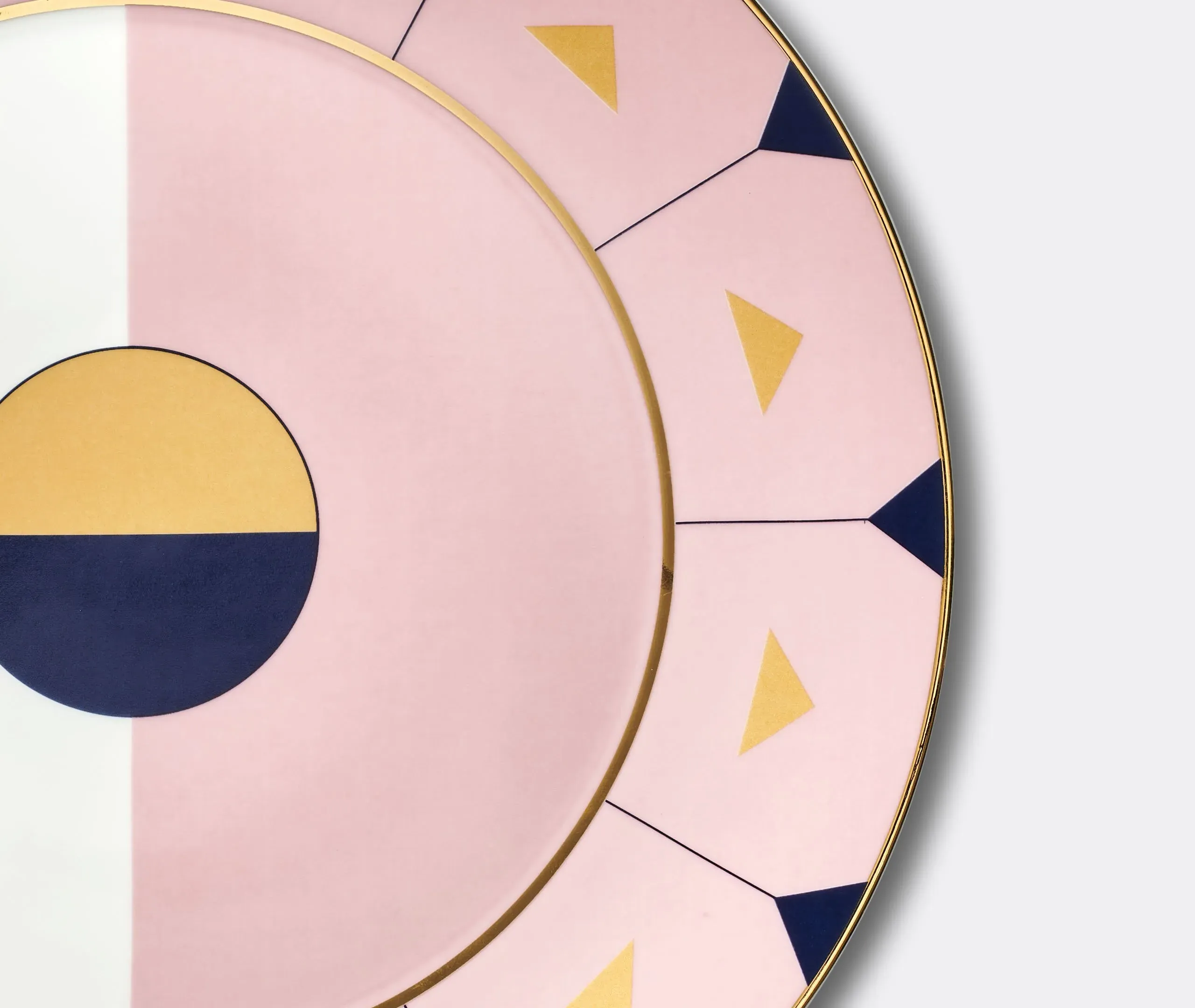 Set of 2 Dinner Plates - Multicolor, Porcelain