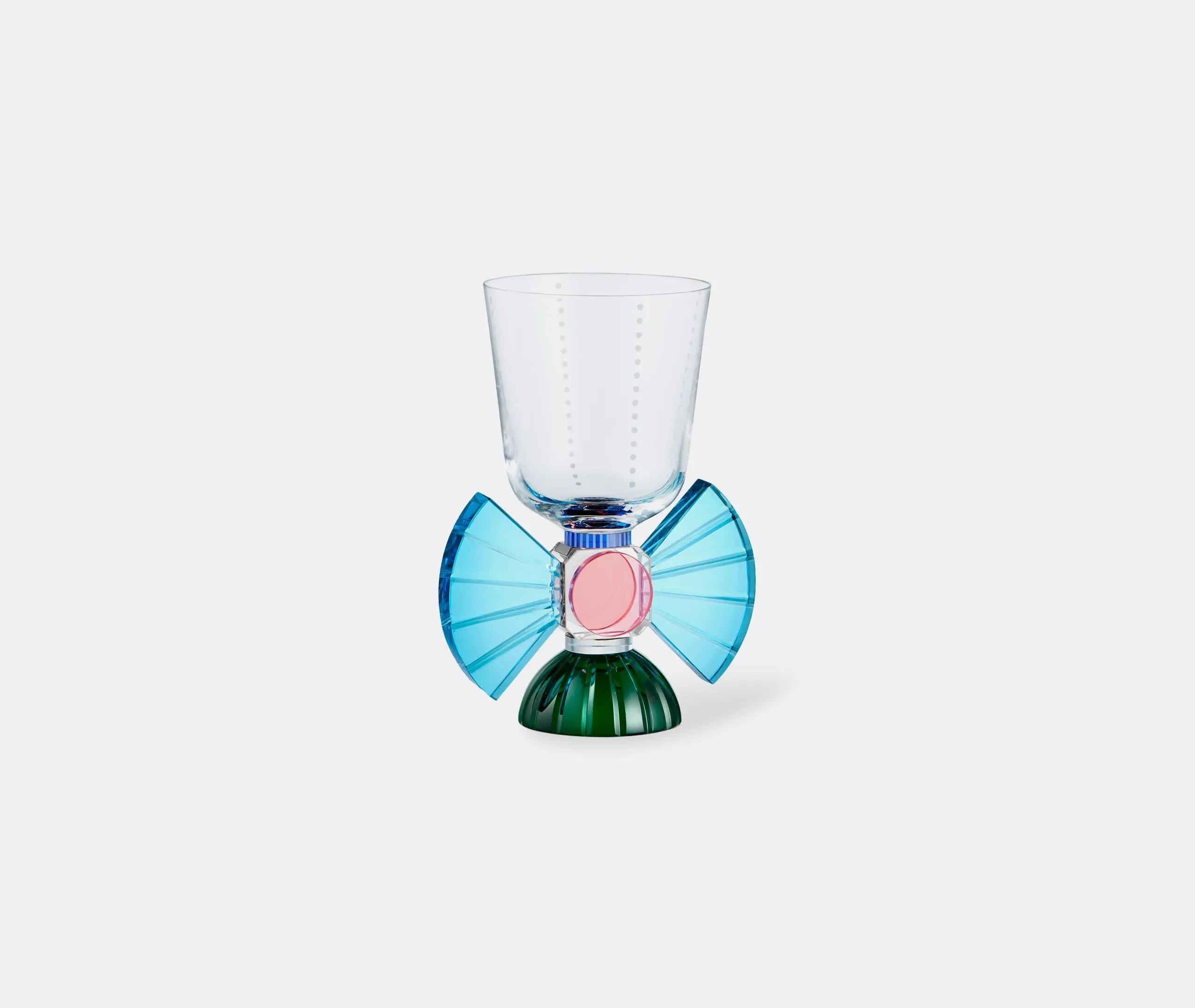 Set of 2 Short Crystal Glasses - Multicolor