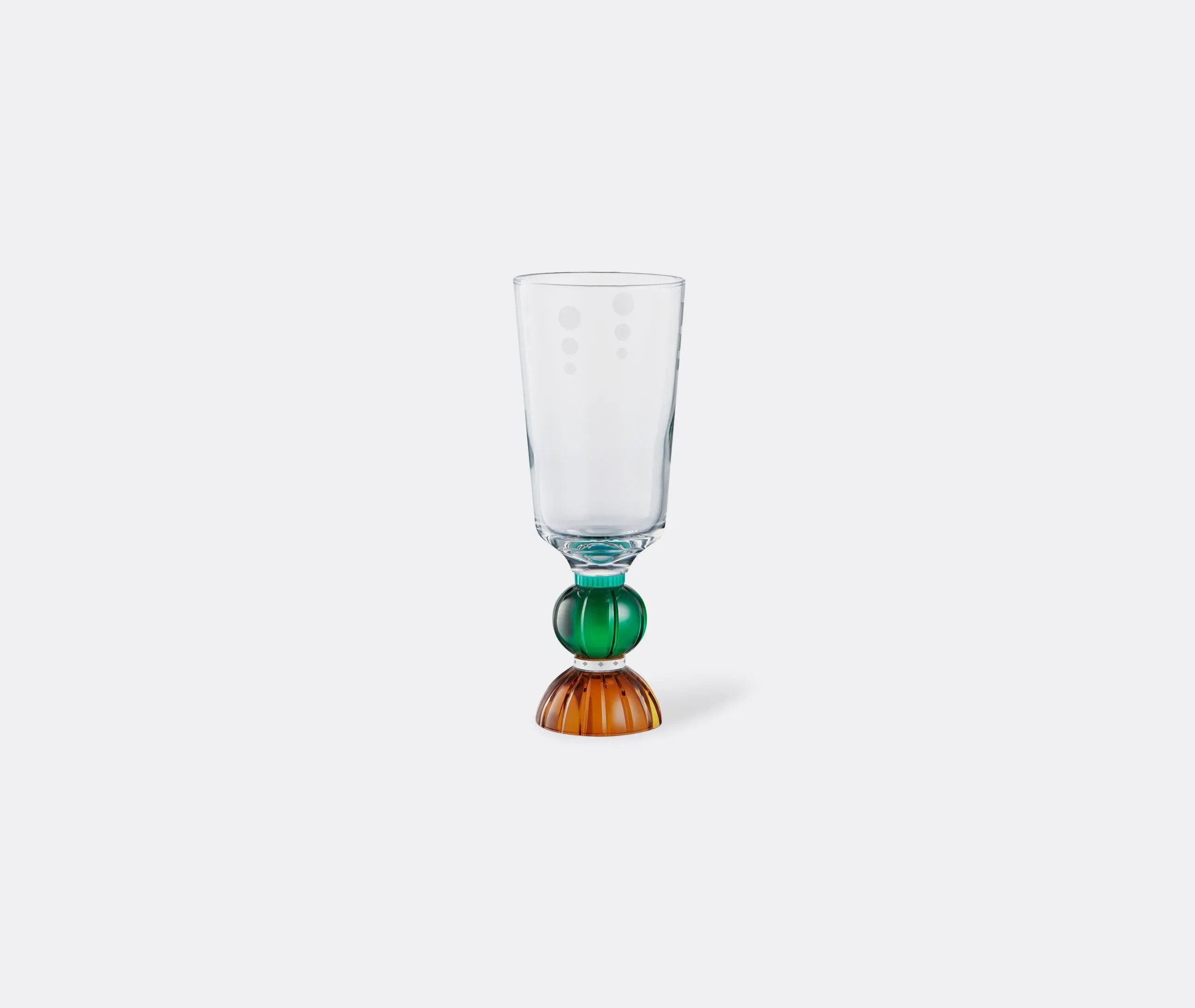 Set of 2 Tall Crystal Glasses - Multicolor image