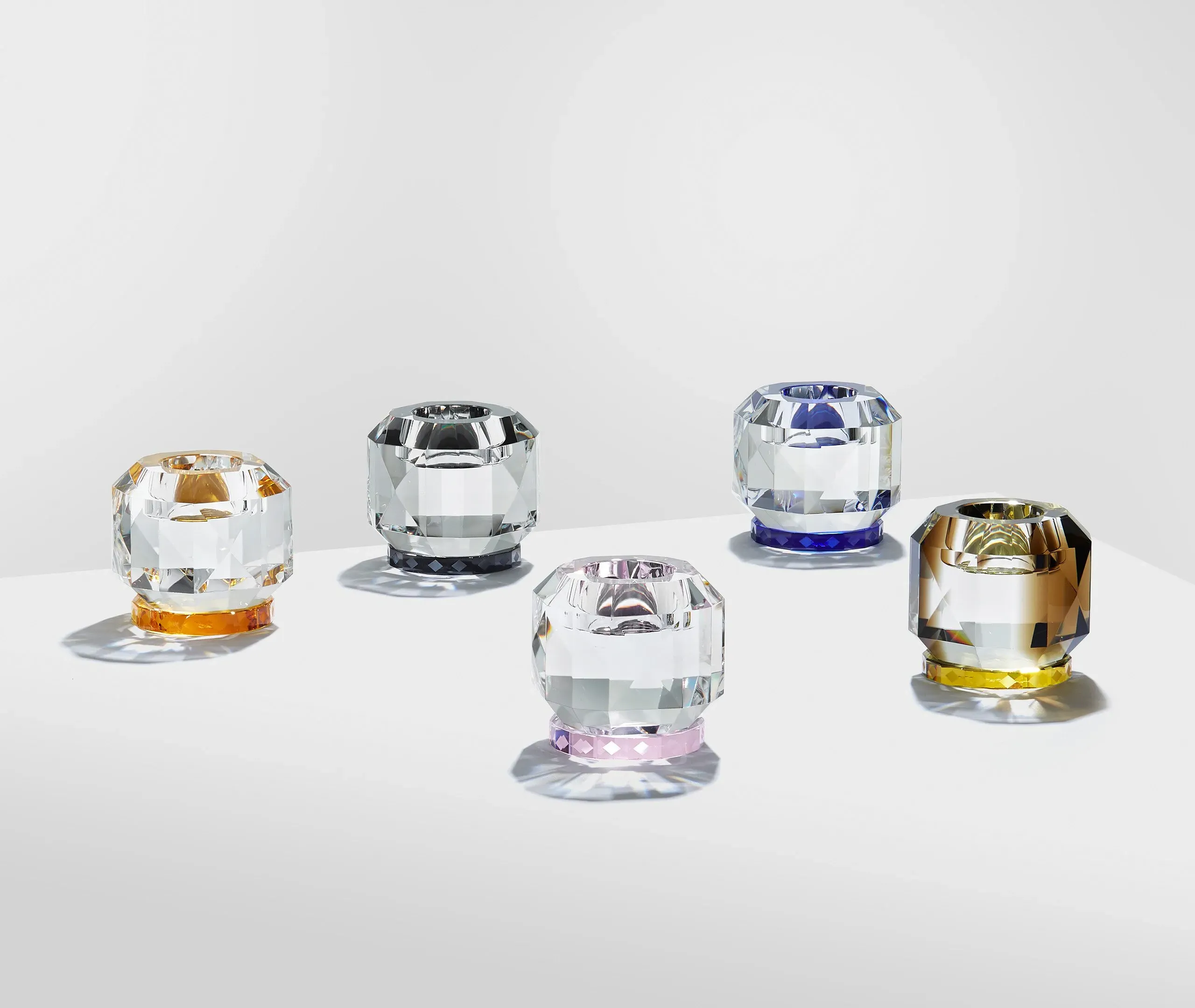 Texas Tealight Holder - Amber, Crystal