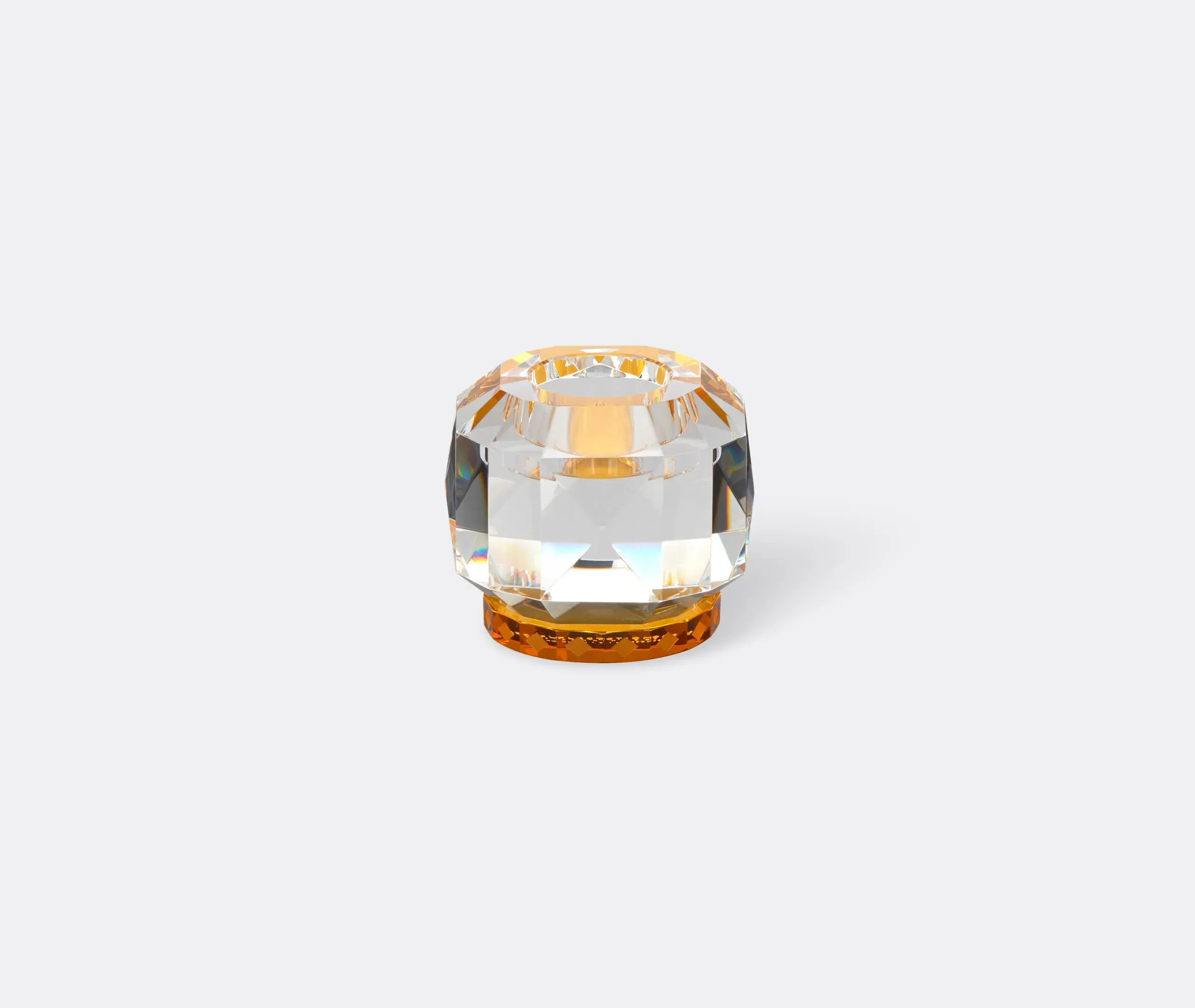 Texas Tealight Holder - Amber, Crystal image