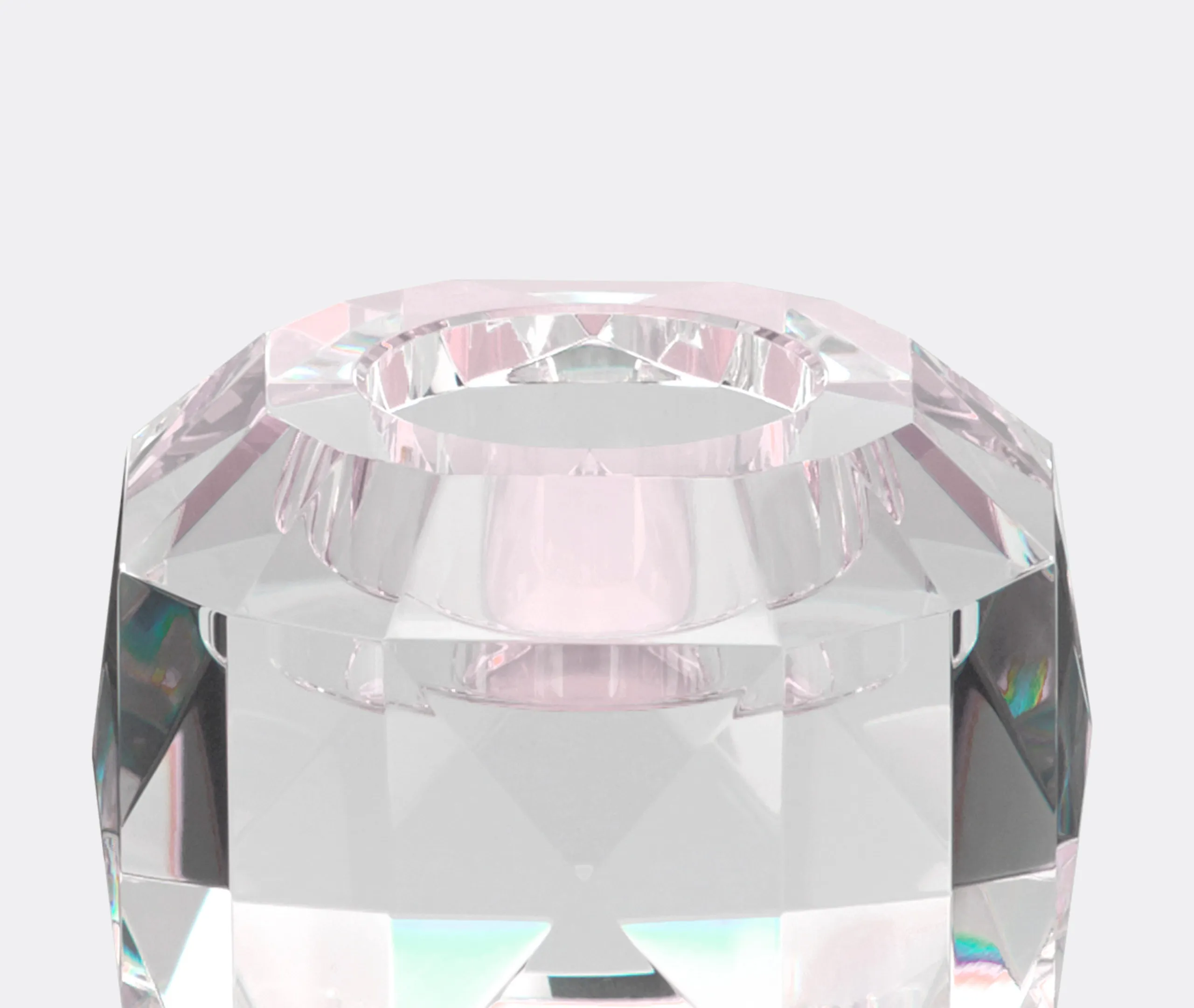 Texas Tealight Holder - Clear, Rose Crystal alternate view