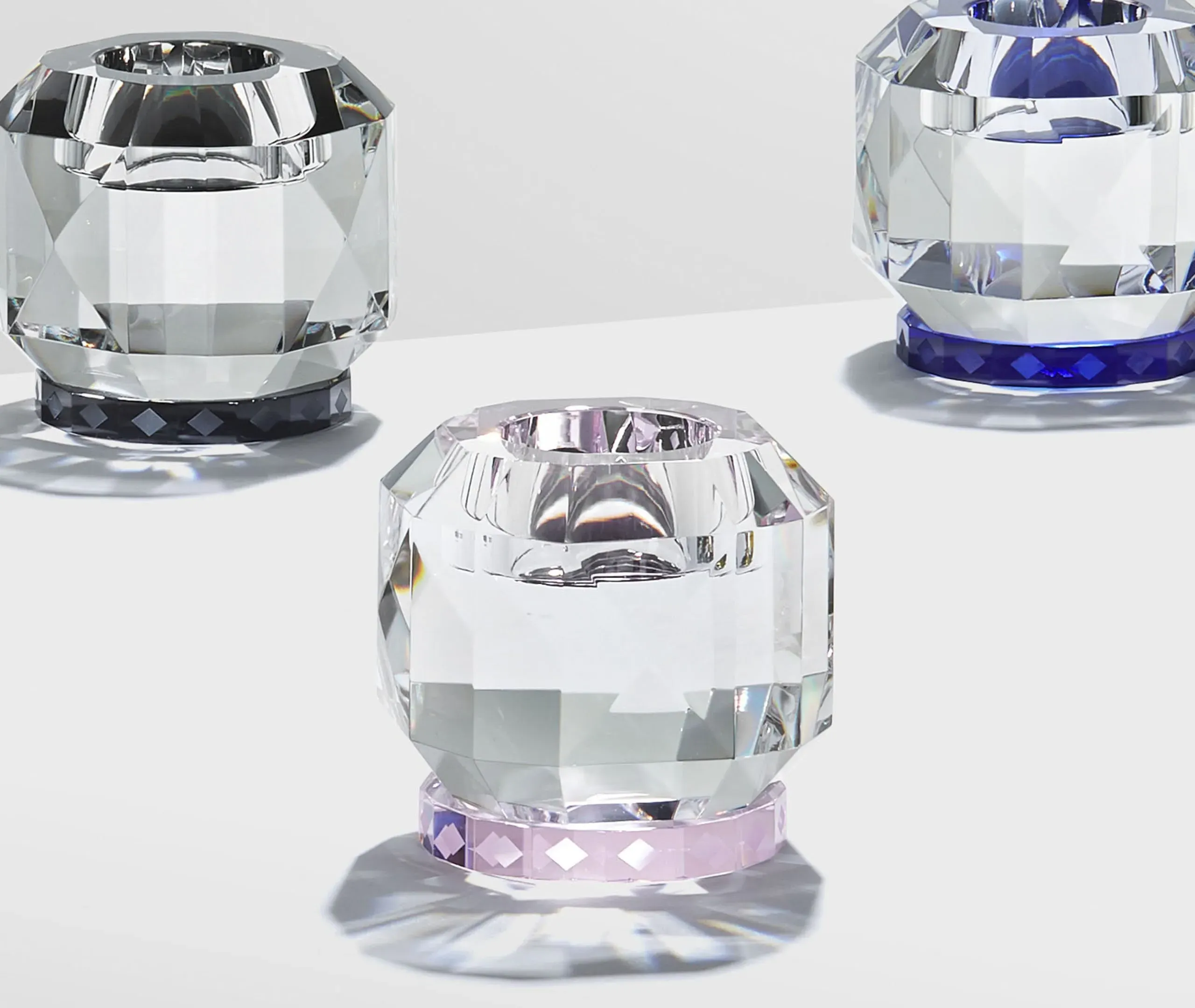 Texas Tealight Holder - Rose, Crystal