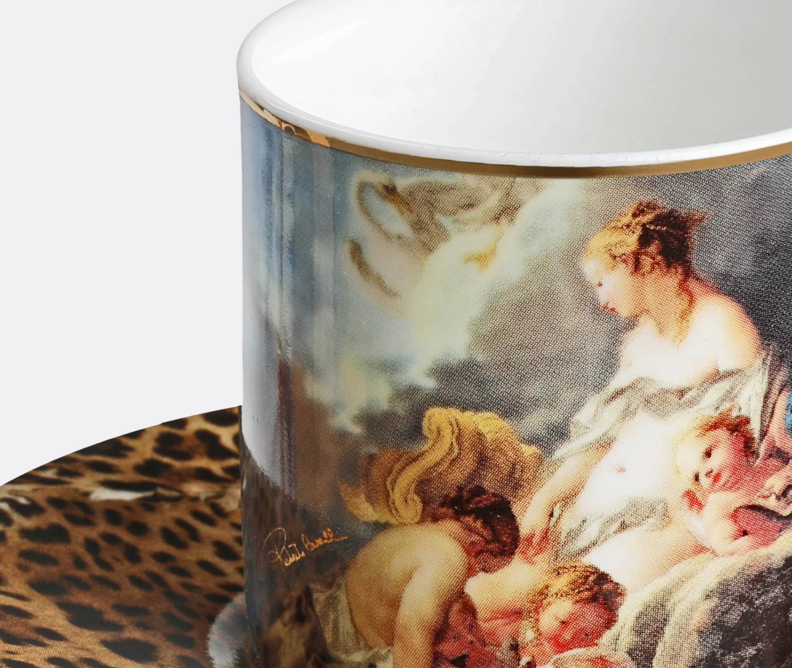 2-Set Coffee Cup & Saucer with Gift Box - Multicolor