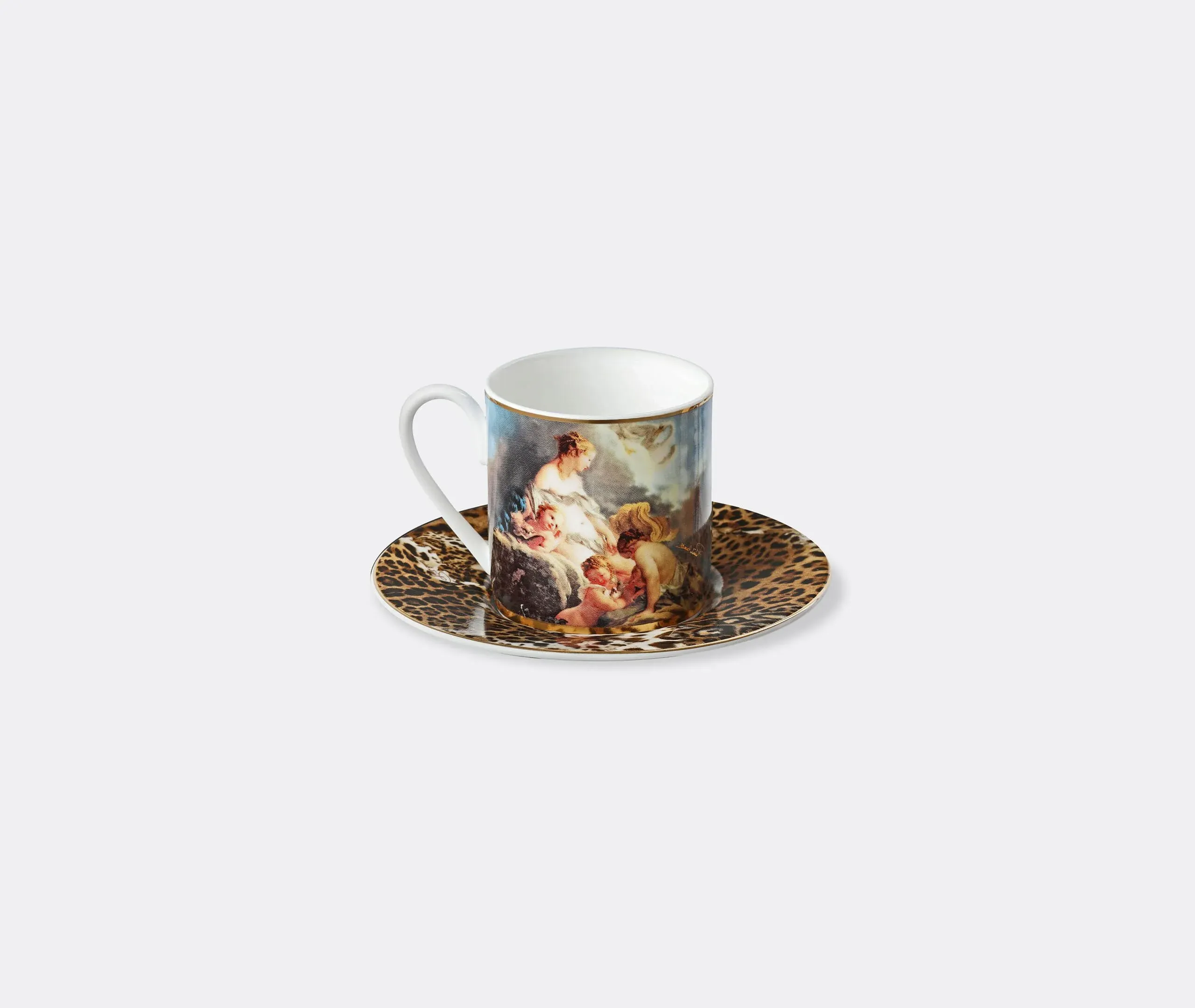 2-Set Coffee Cup & Saucer with Gift Box - Multicolor