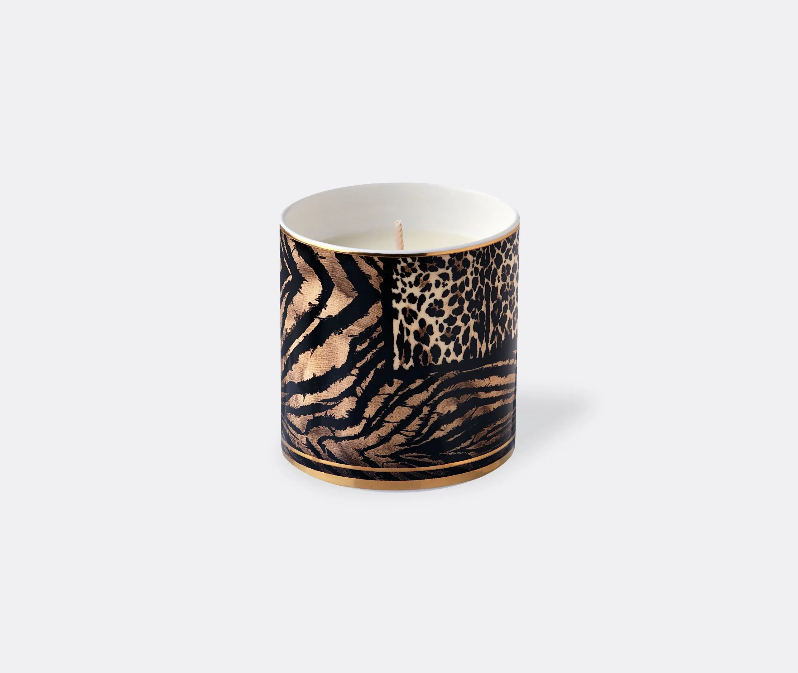 Scented Candle with Animal Print - Multicolor