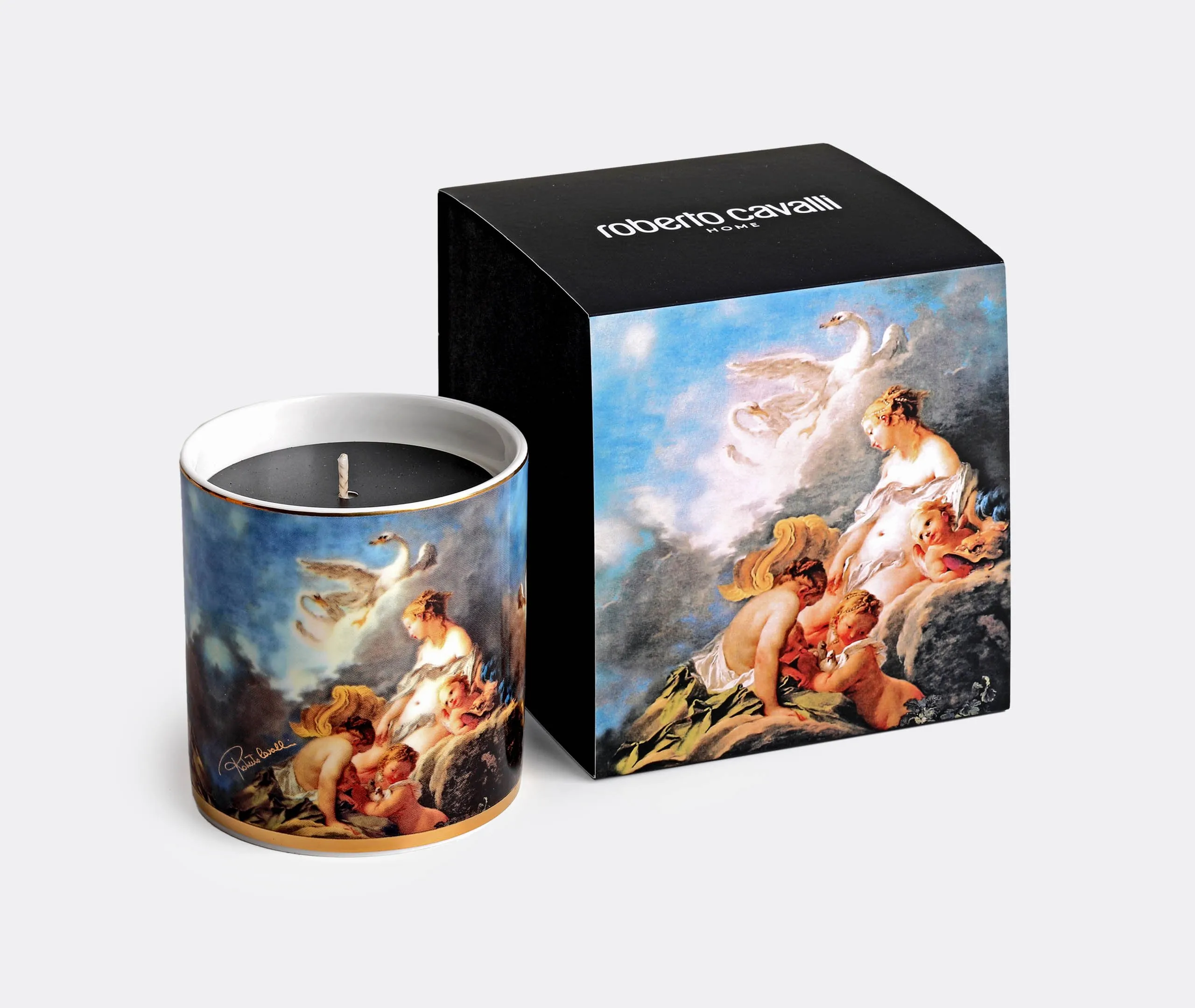 Scented Candle with Reusable Container - Multicolor