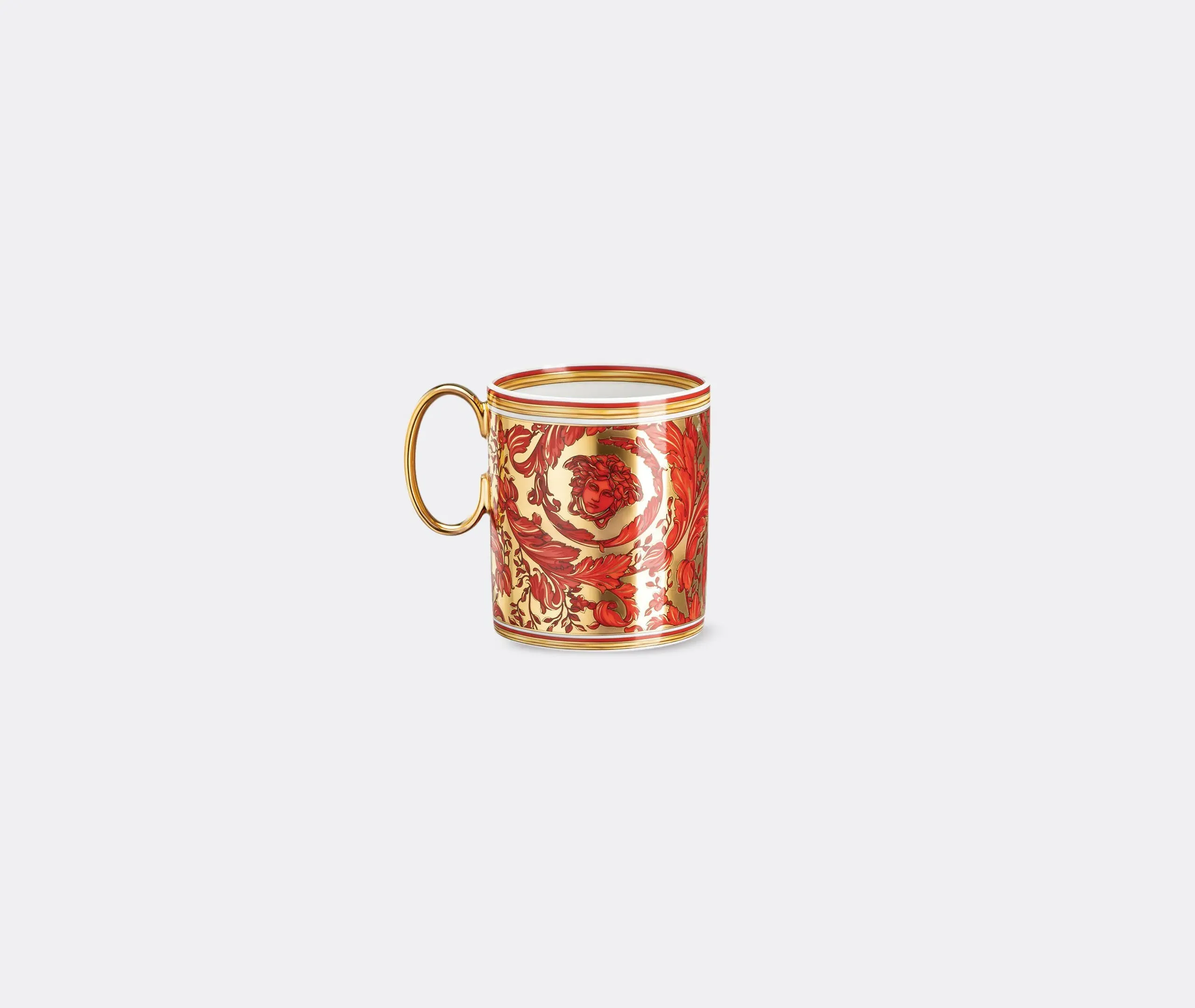 2-Piece Mug Set with Garland Design - Multicolor