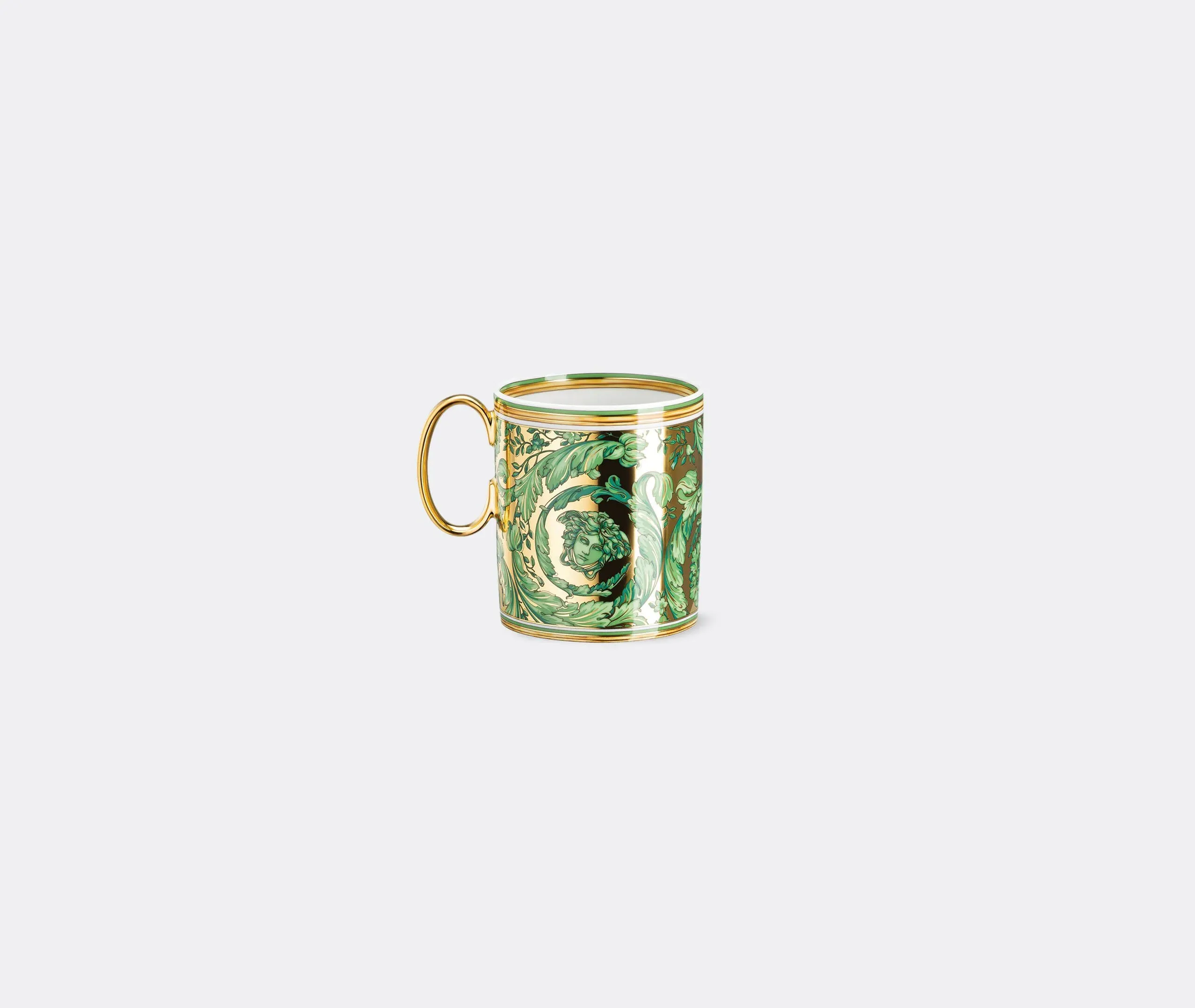 2-Piece Mug Set with Garland Design - Multicolor