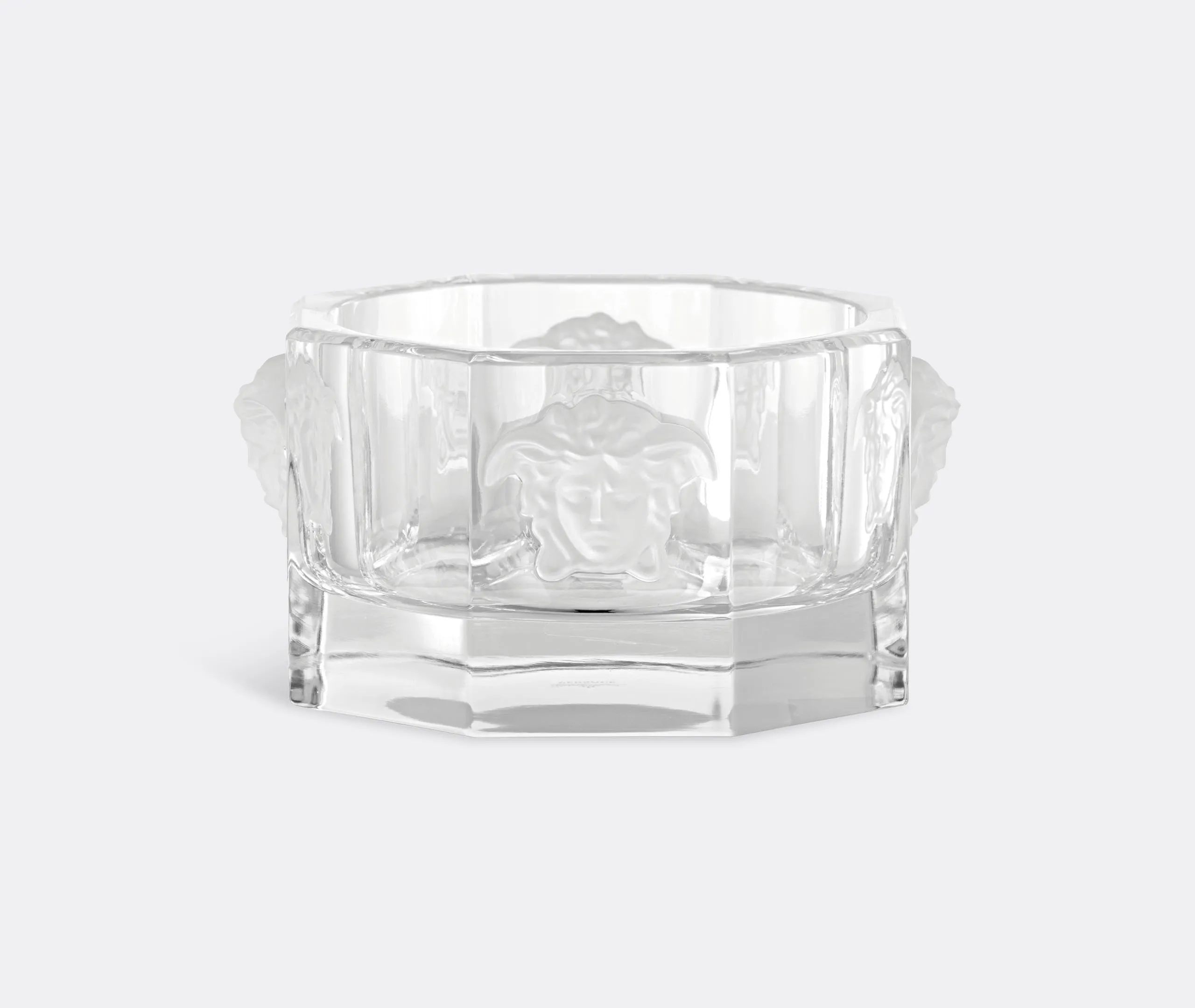 Bottle Coaster with Medusa Design - Clear, Glass
