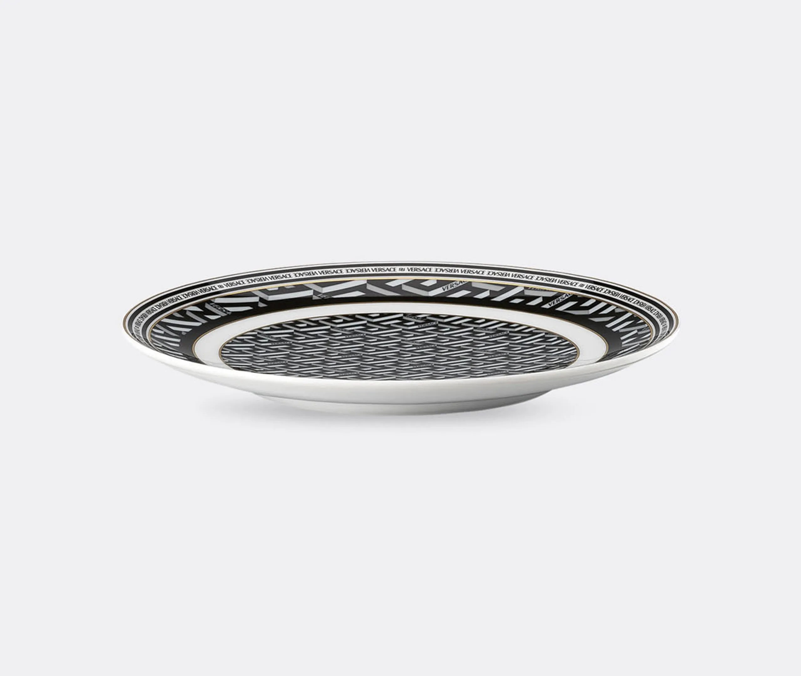 Bread Plate - Black, Porcelain