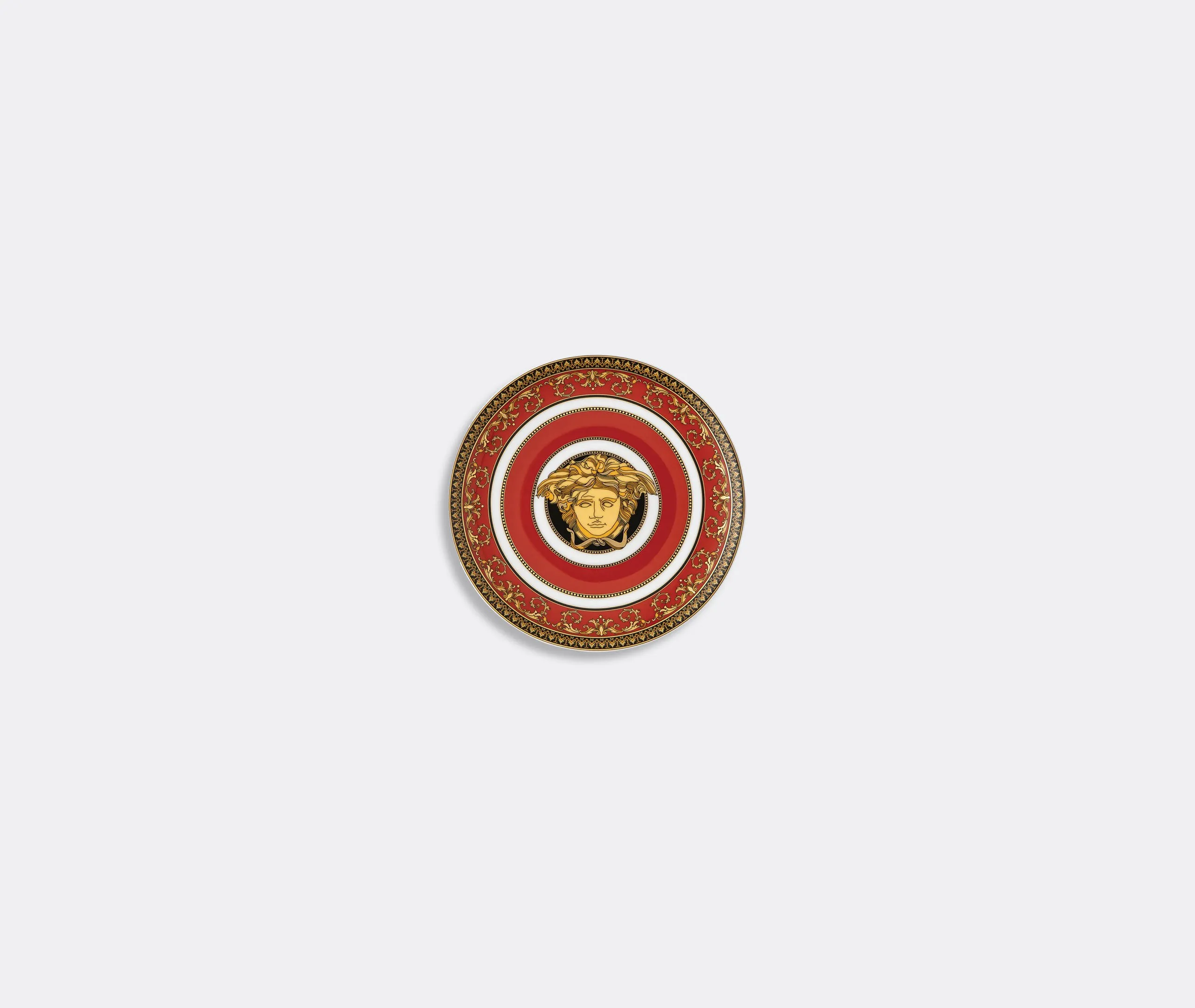 Bread Plate with Medusa Design - Red, Porcelain image
