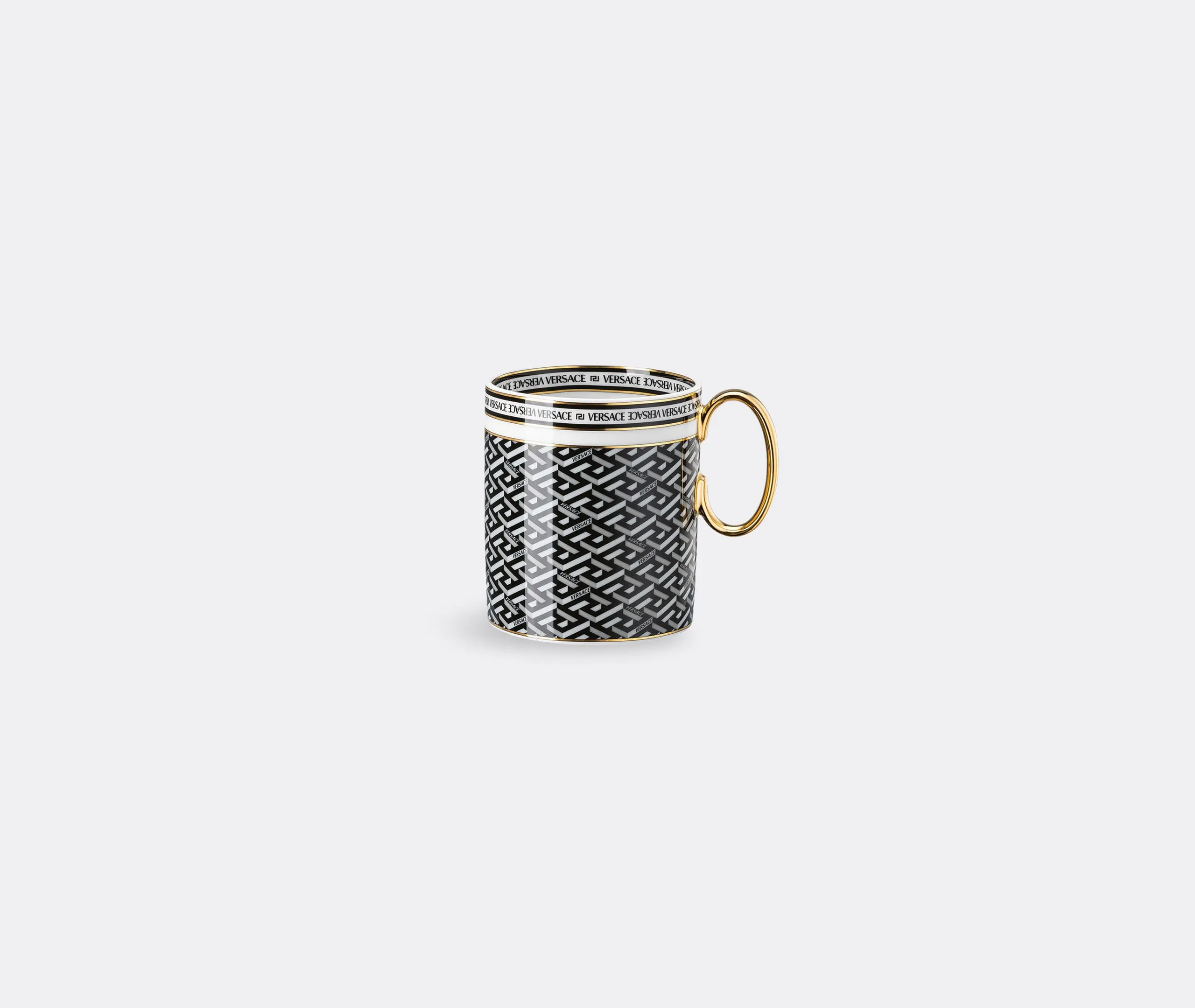Coffee Mug with Handle - Black, Porcelain