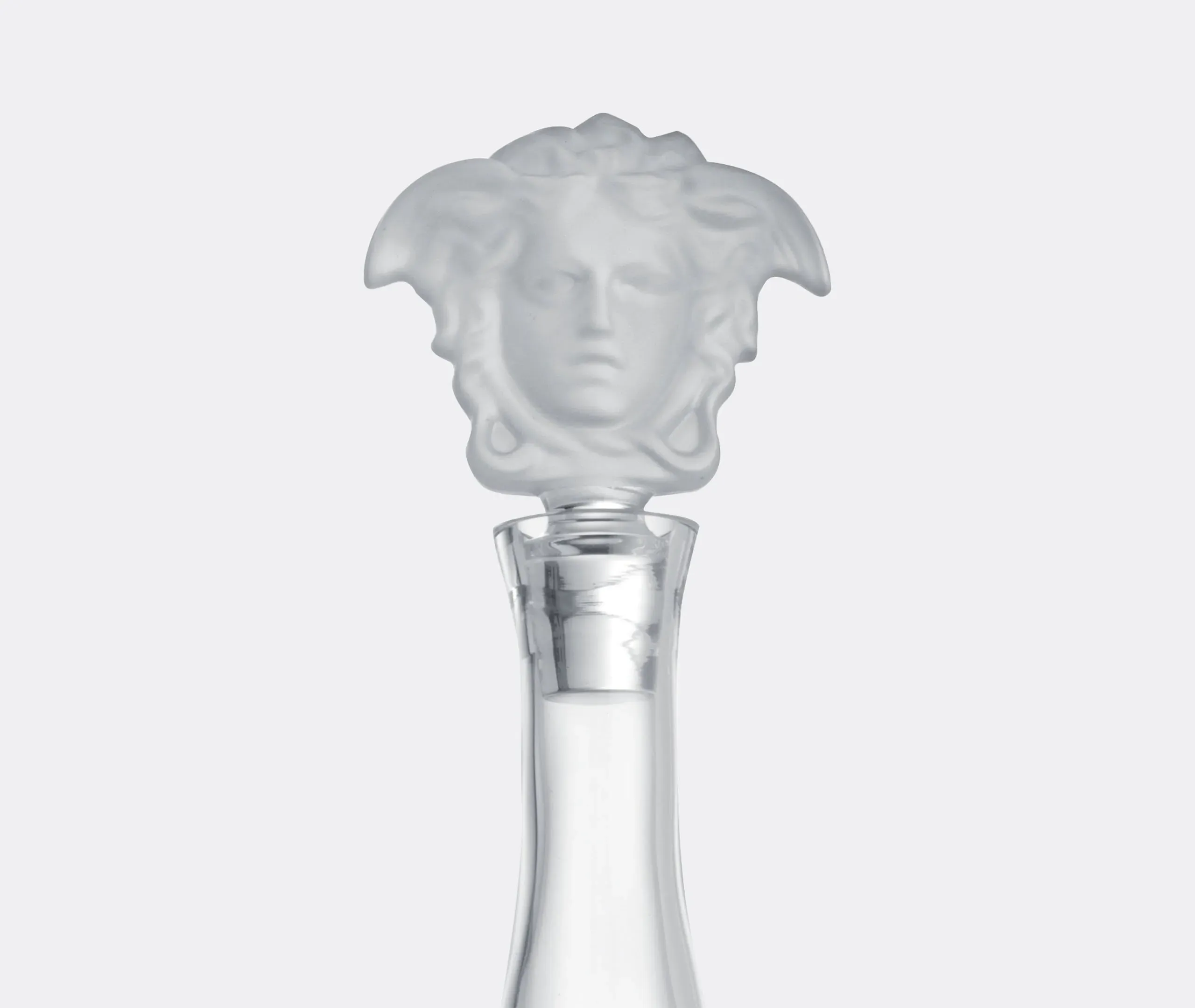 Decanter with Medusa Stopper - Clear, Glass