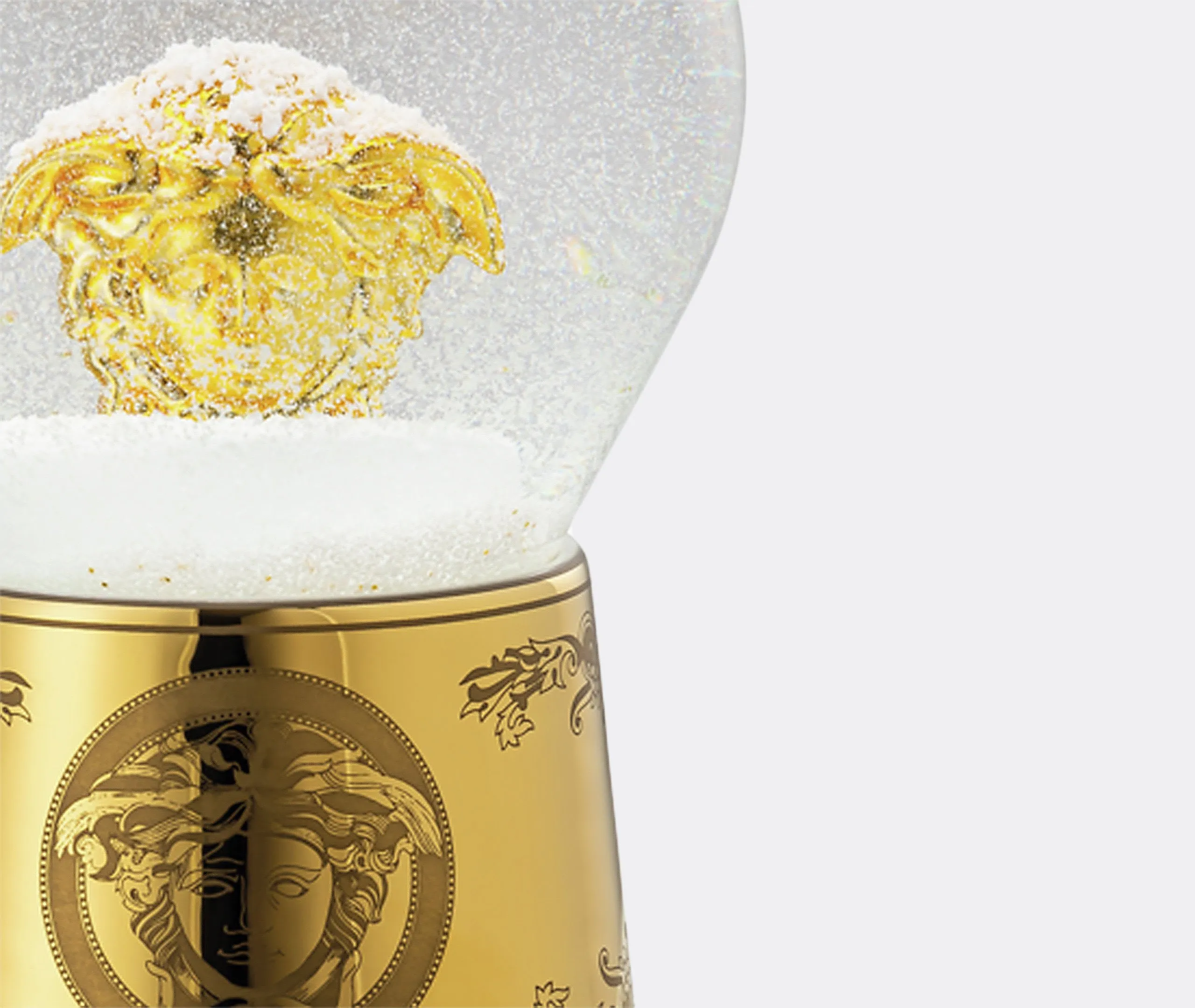 Golden Medusa Small Snow Sphere - Multicolor, Glass