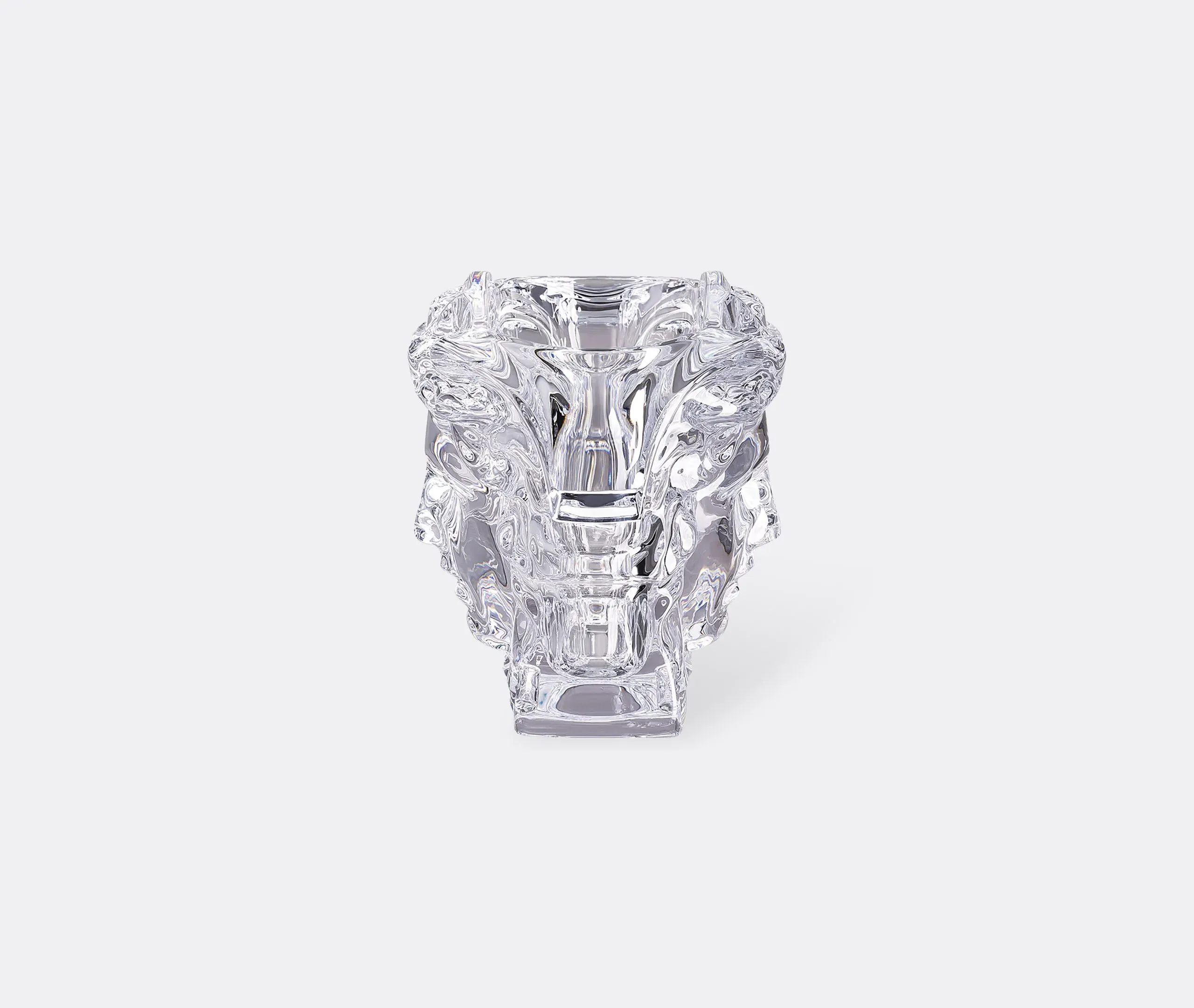 Grande Vase with Medusa Motif - Clear, Crystal