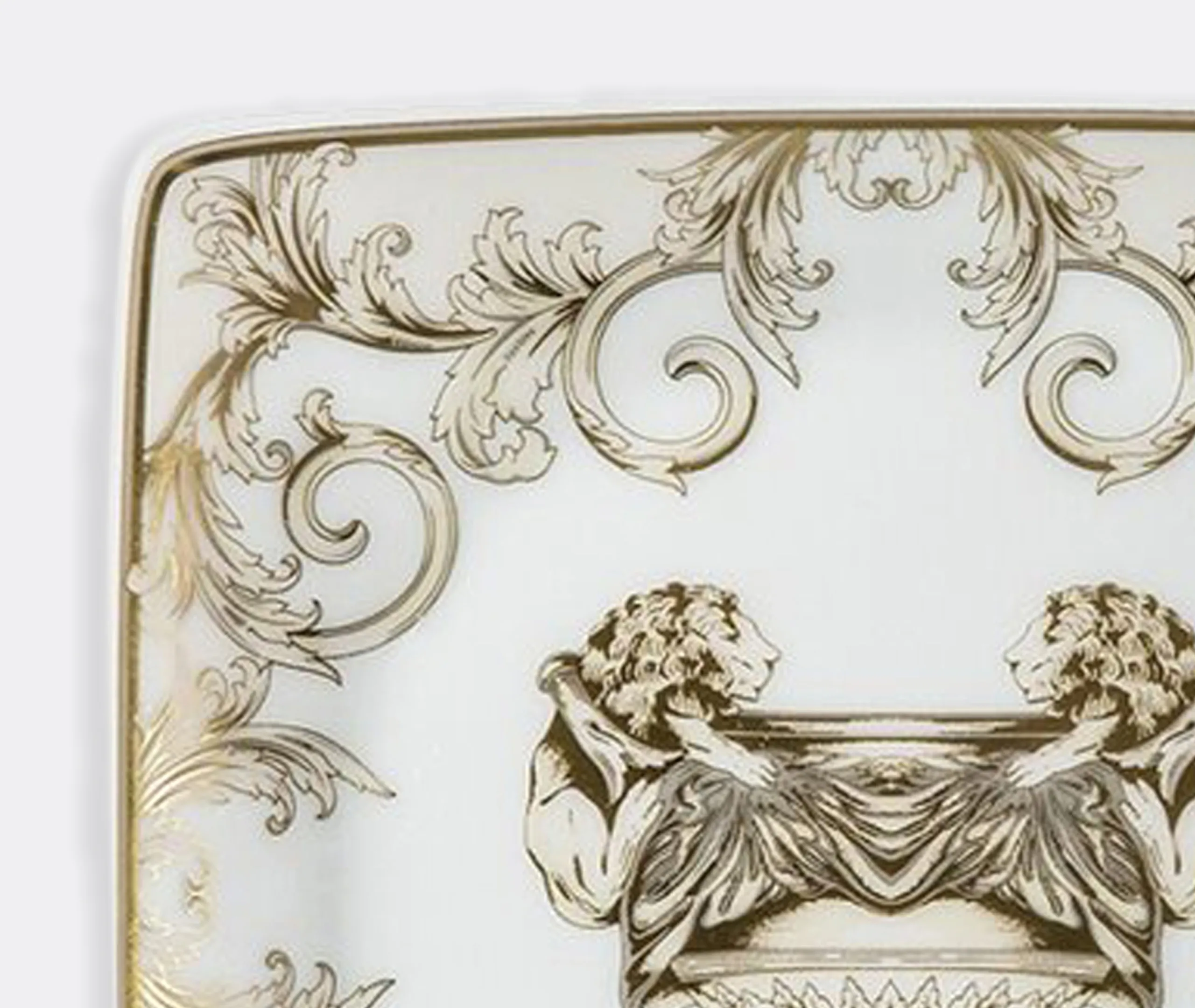 La Coupe Des Dieux Small Square Bowl - White, Porcelain alternate view