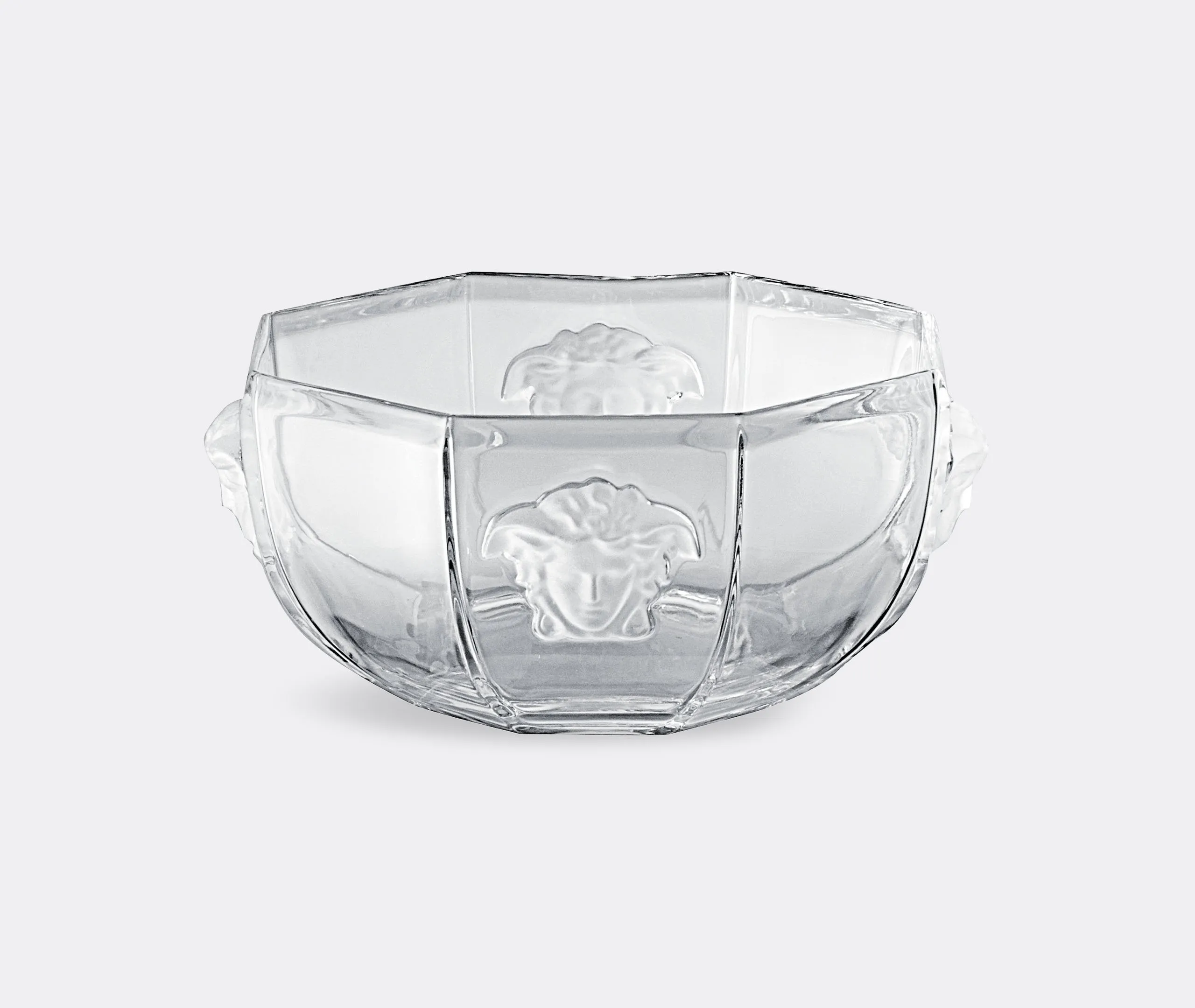 Large Dish with Medusa Design - Clear, Crystal