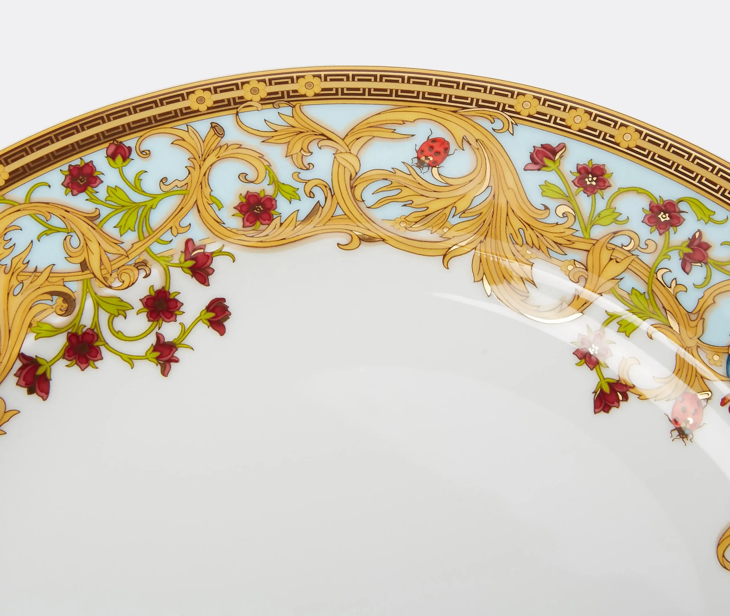 Large Plate Garden Design - Multicolor, Porcelain
