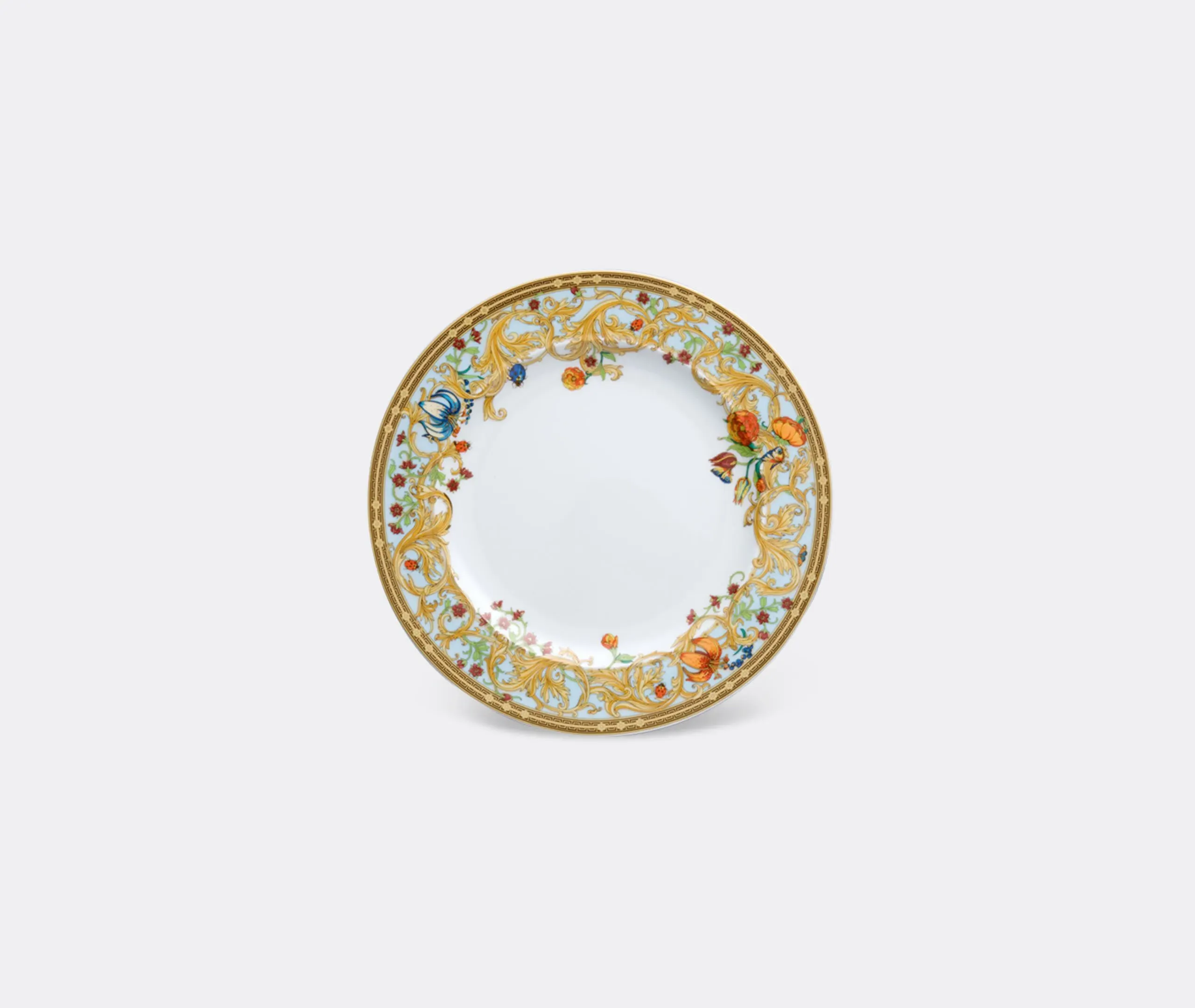 Large Plate Garden Design - Multicolor, Porcelain
