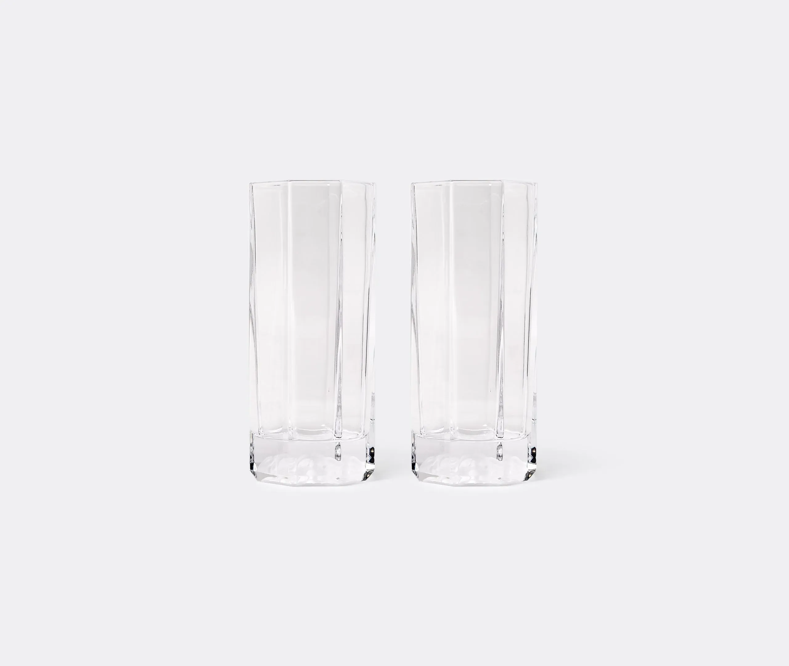 Long Glasses Set of 2 - Transparent, Glass