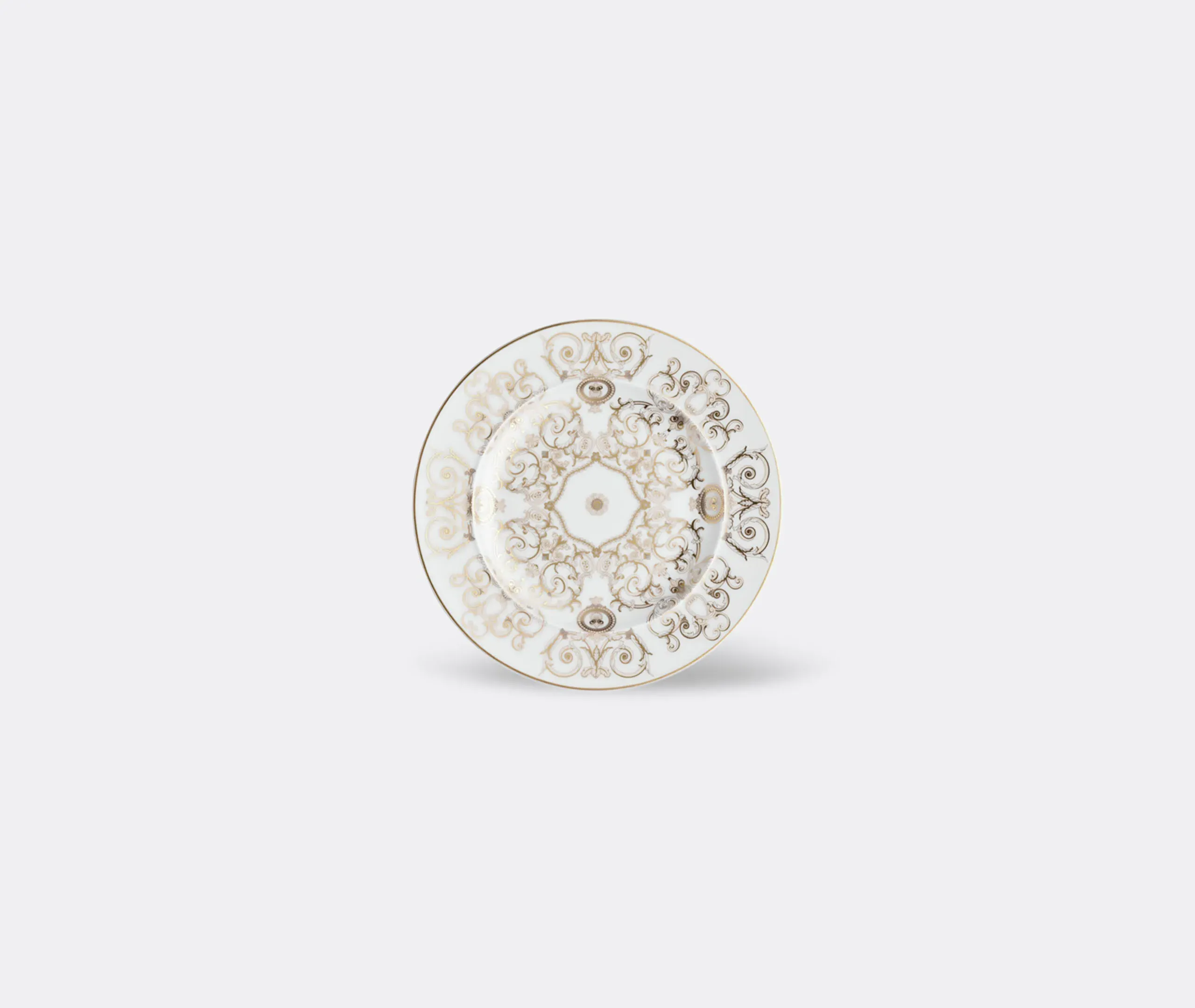 Medusa Gala Plate - White, Gold