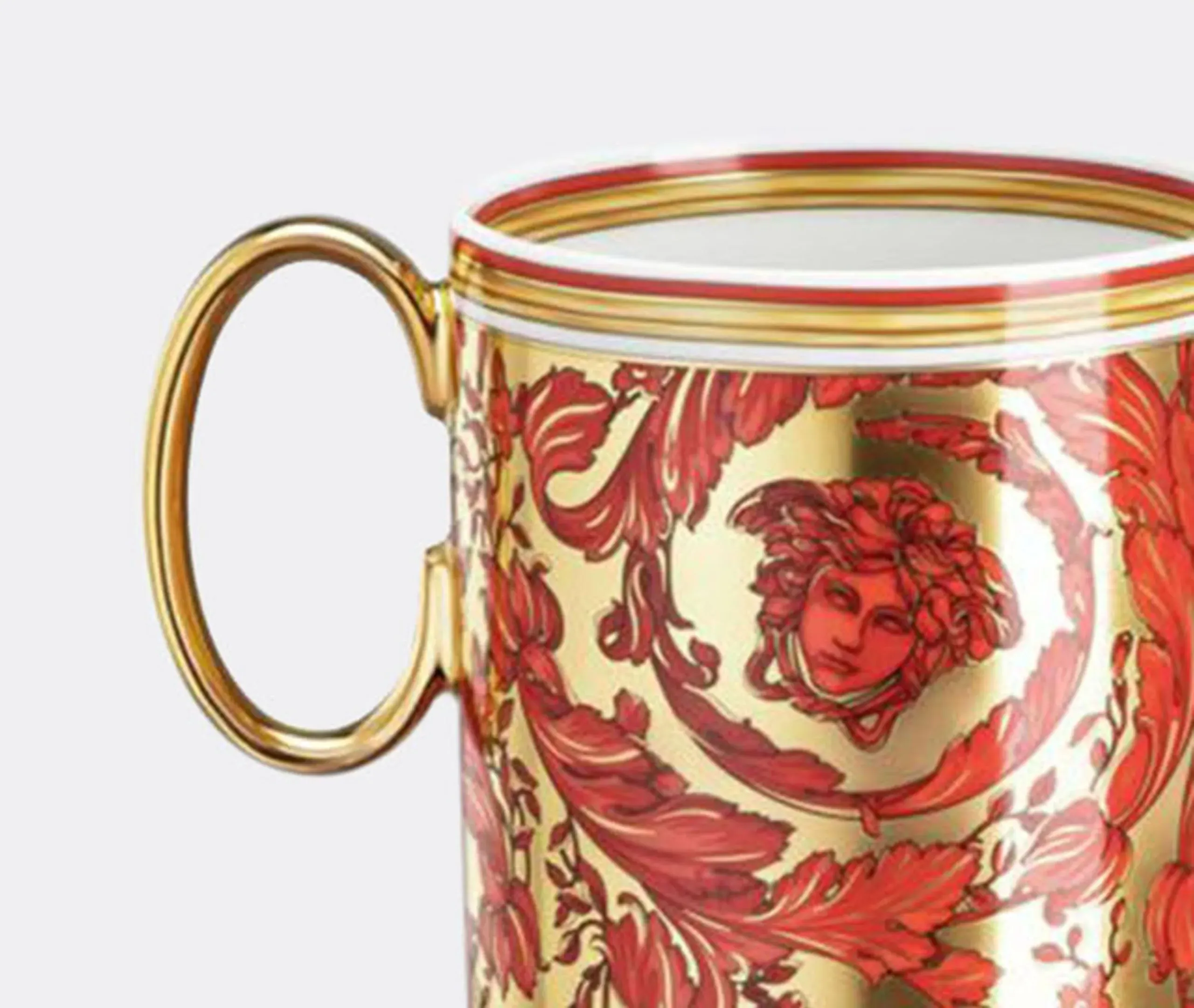Medusa Garland Mug - Red, Porcelain