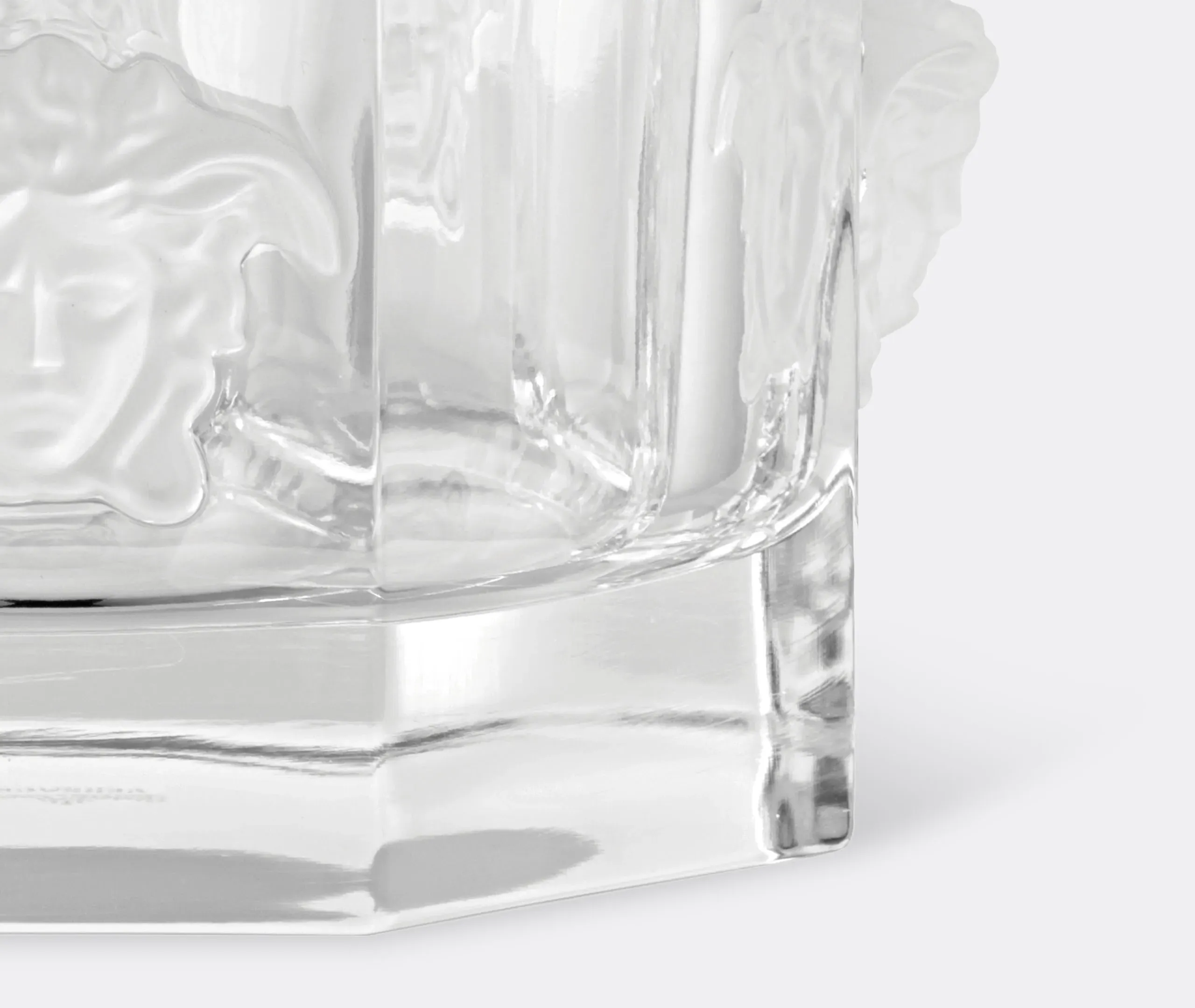 Medusa Lumiere Bottle Coaster - Clear, Glass