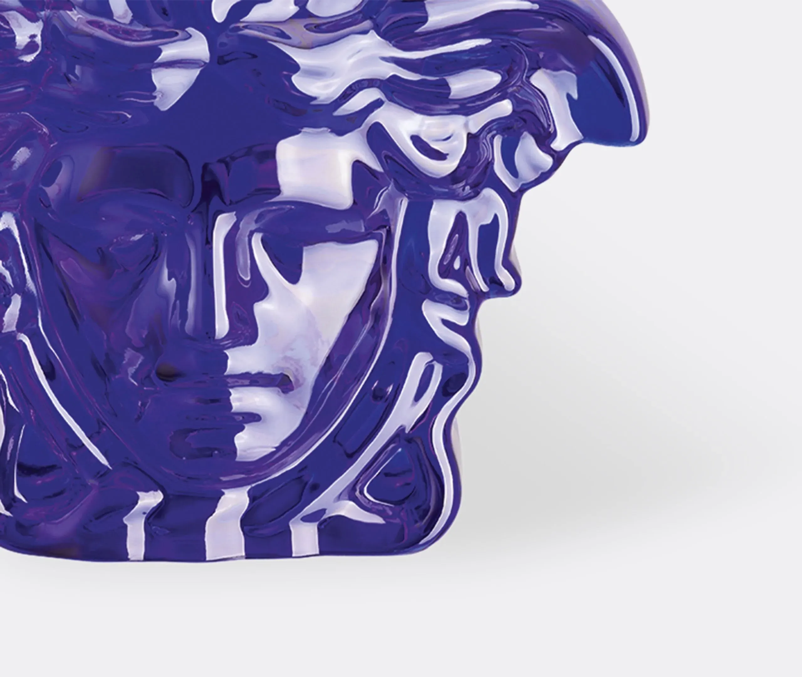 Medusa Paperweight - Blue, Crystal