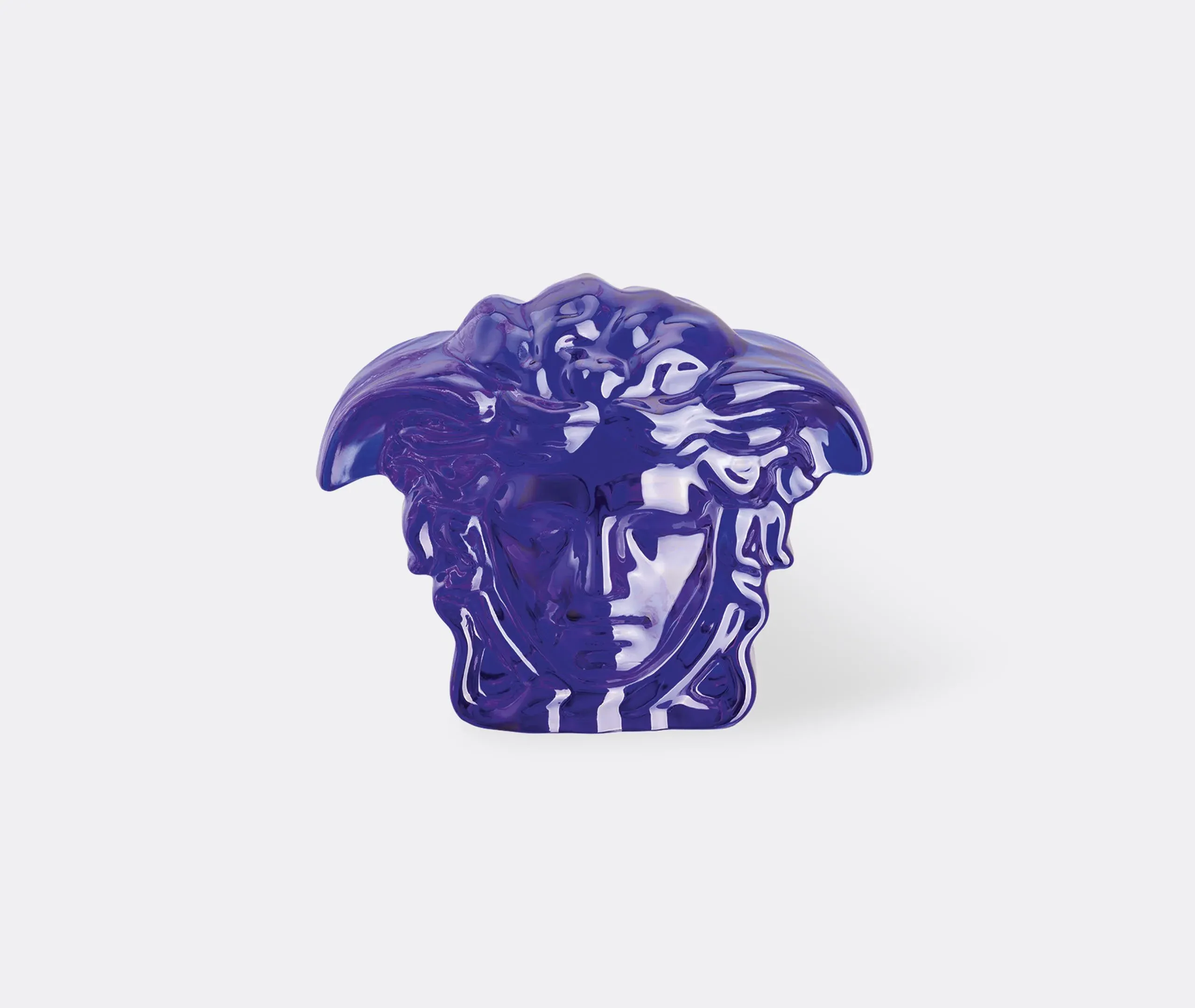 Medusa Paperweight - Blue, Crystal
